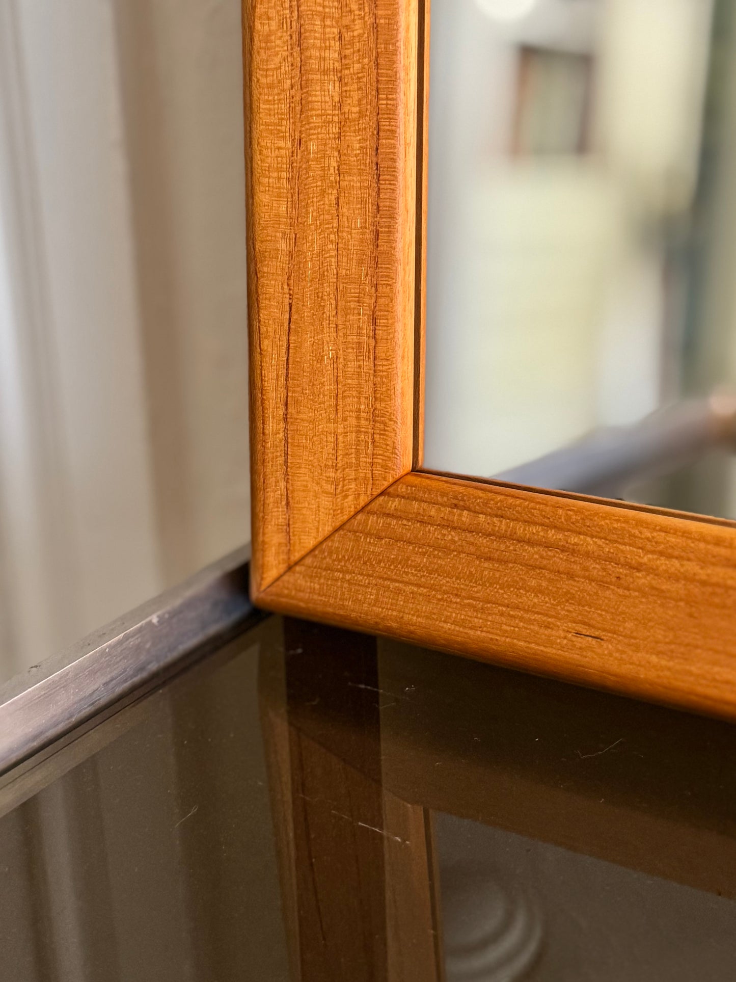 1970s Solid Teak Mirror by Nils Jonsson for Tørring Möbelfabrik Denmark