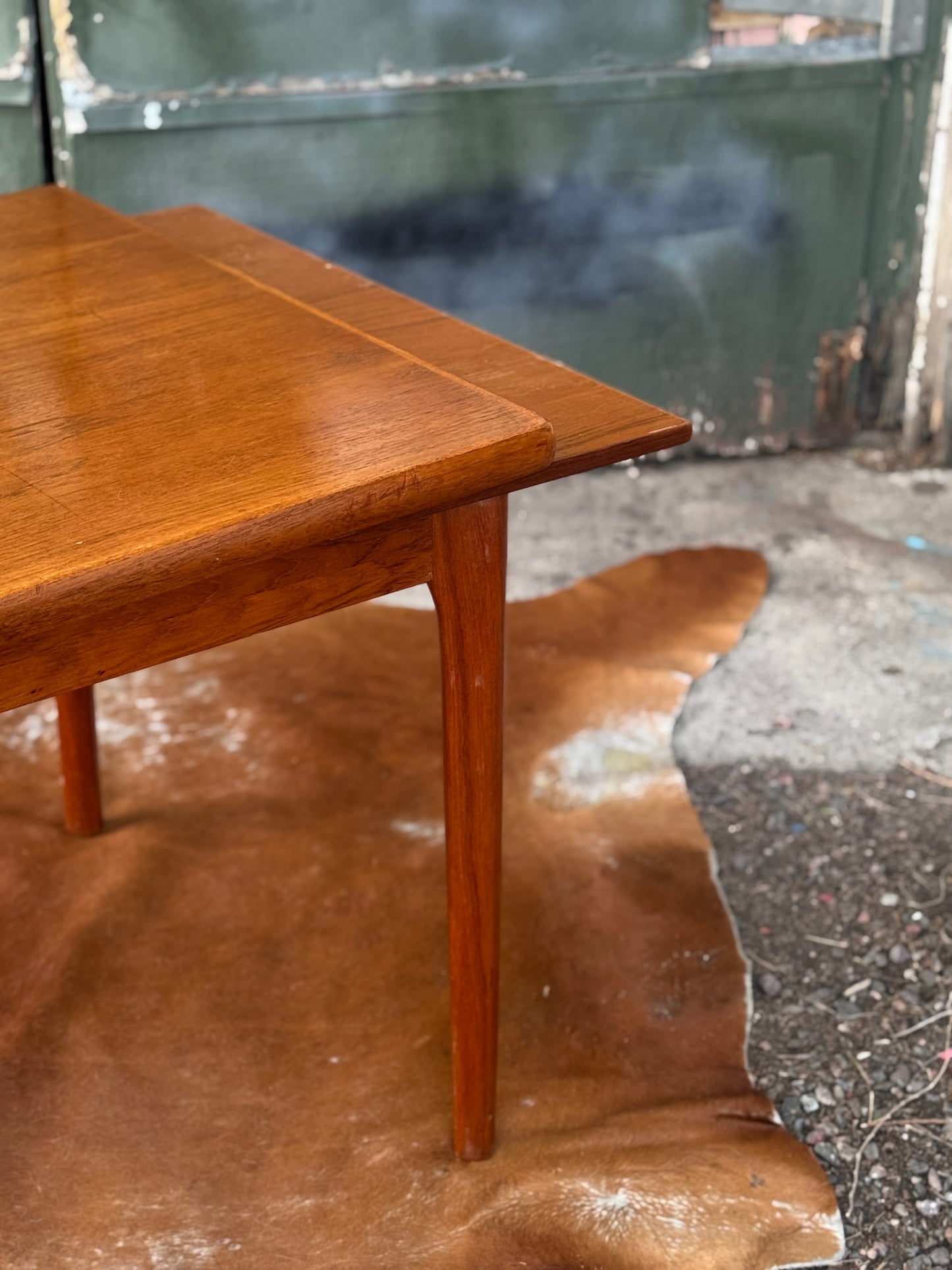 Danish Teak Hidden Leaf Dining Table by D-SCAN