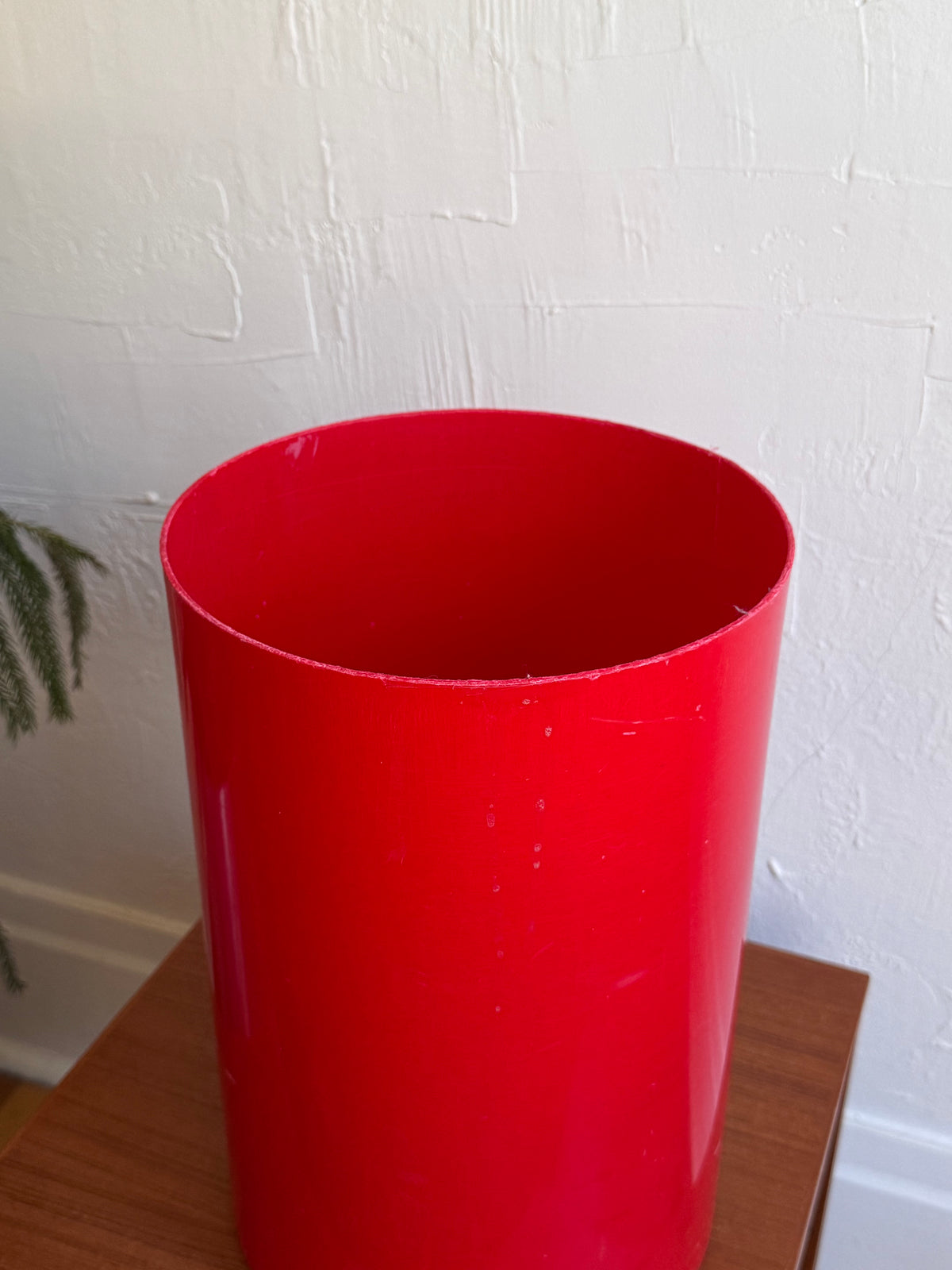 Kartell Wastebin / Umbrella Stand by Gino Colombini (red )