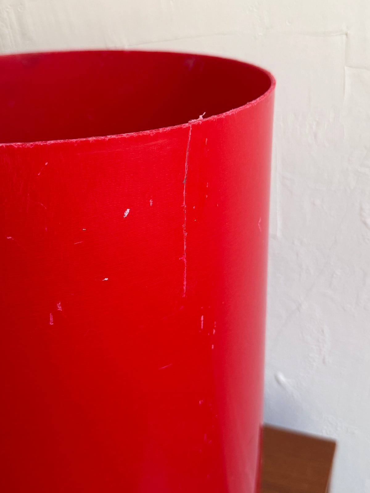 Kartell Wastebin / Umbrella Stand by Gino Colombini (red )