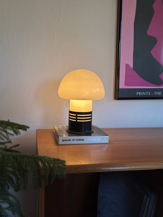 1970s Finnish Glass Mushroom Lamp