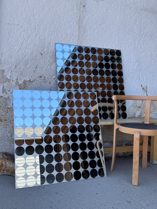 1970s Circle Mirrors by BDI USA