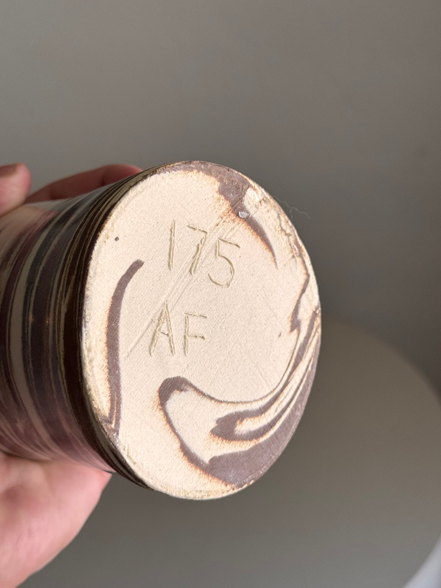 Ceramic Marbled Pen Cup