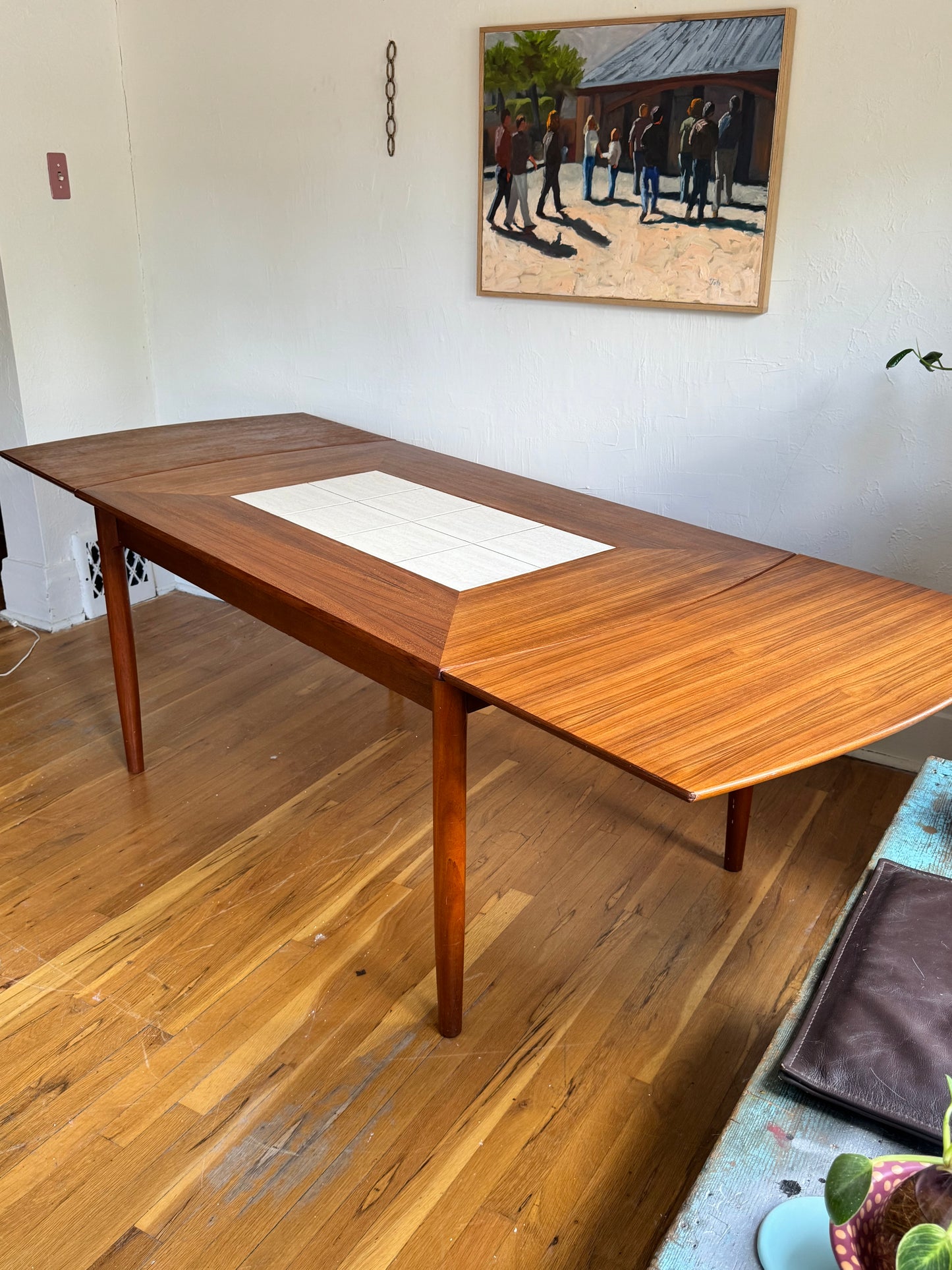 Danish Teak Drop-Leaf Dinining Table by Holst Joregensens