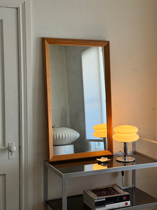 1970s Solid Teak Mirror by Nils Jonsson for Tørring Möbelfabrik Denmark