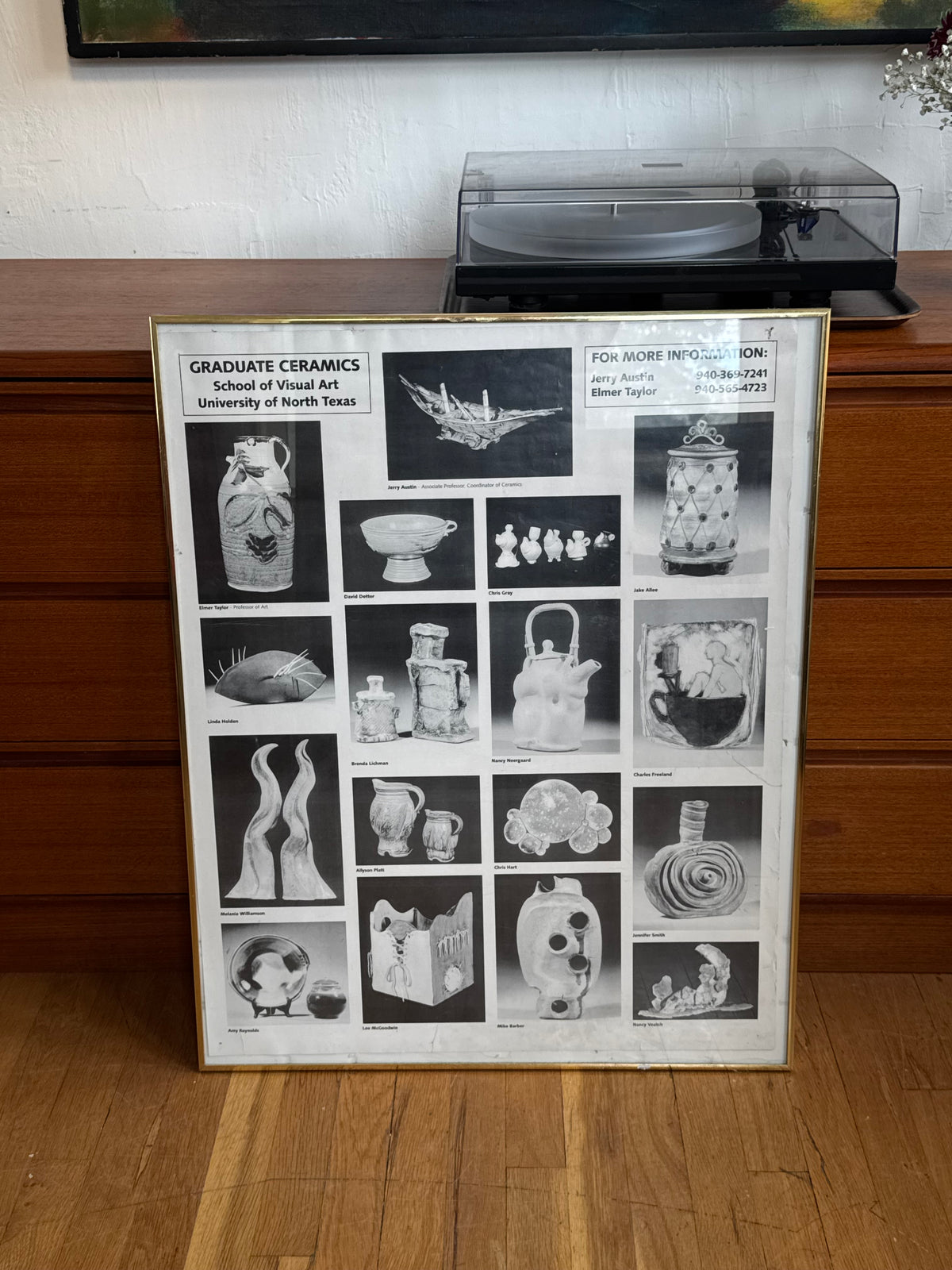 1970s UNC Graduate Ceramics Exhibition Poster