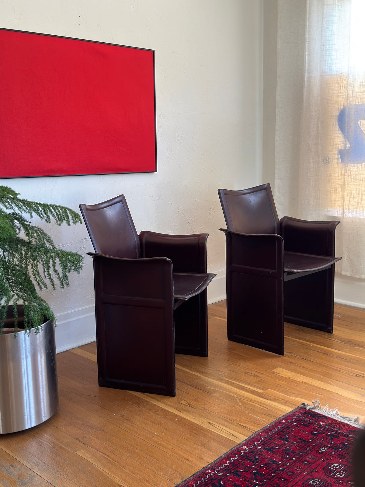 "Korium" Armchairs designed by Tito Agnoli for Matteograssi, 1979.