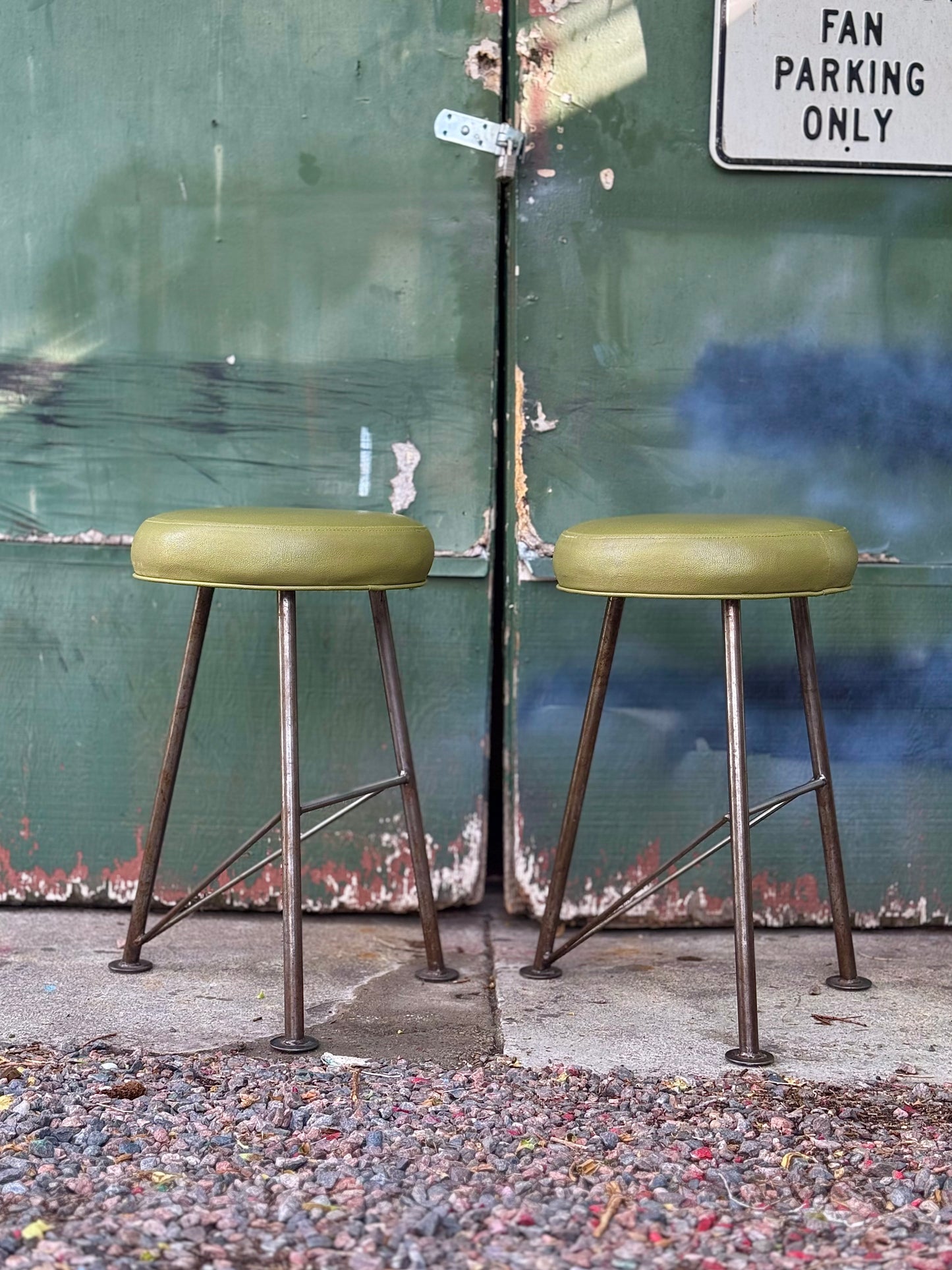 Handmade Vintage Stool Set
