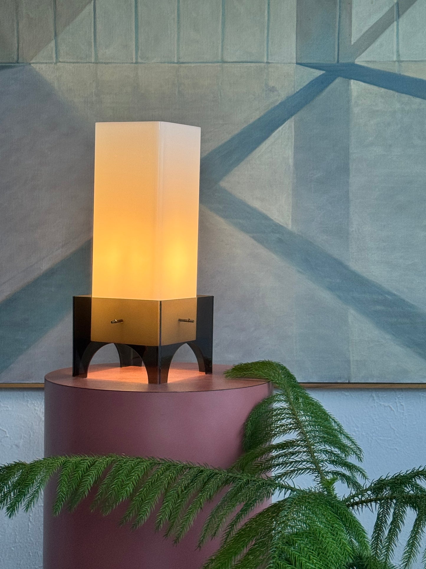 1970s Acrylic Table Lamp