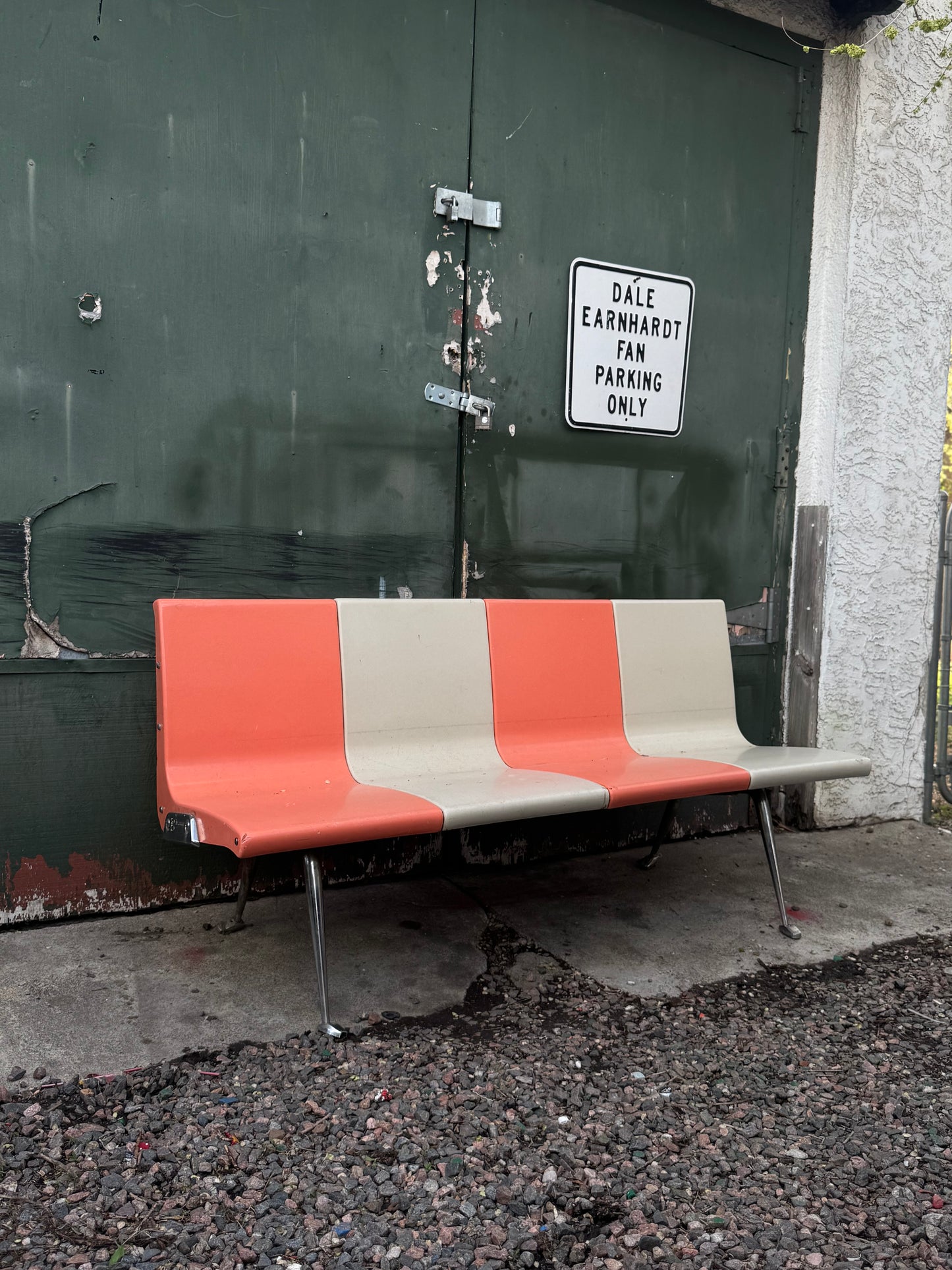 1960s Molded Fiberglass Brunswick Bowling Bench (RENTAL)