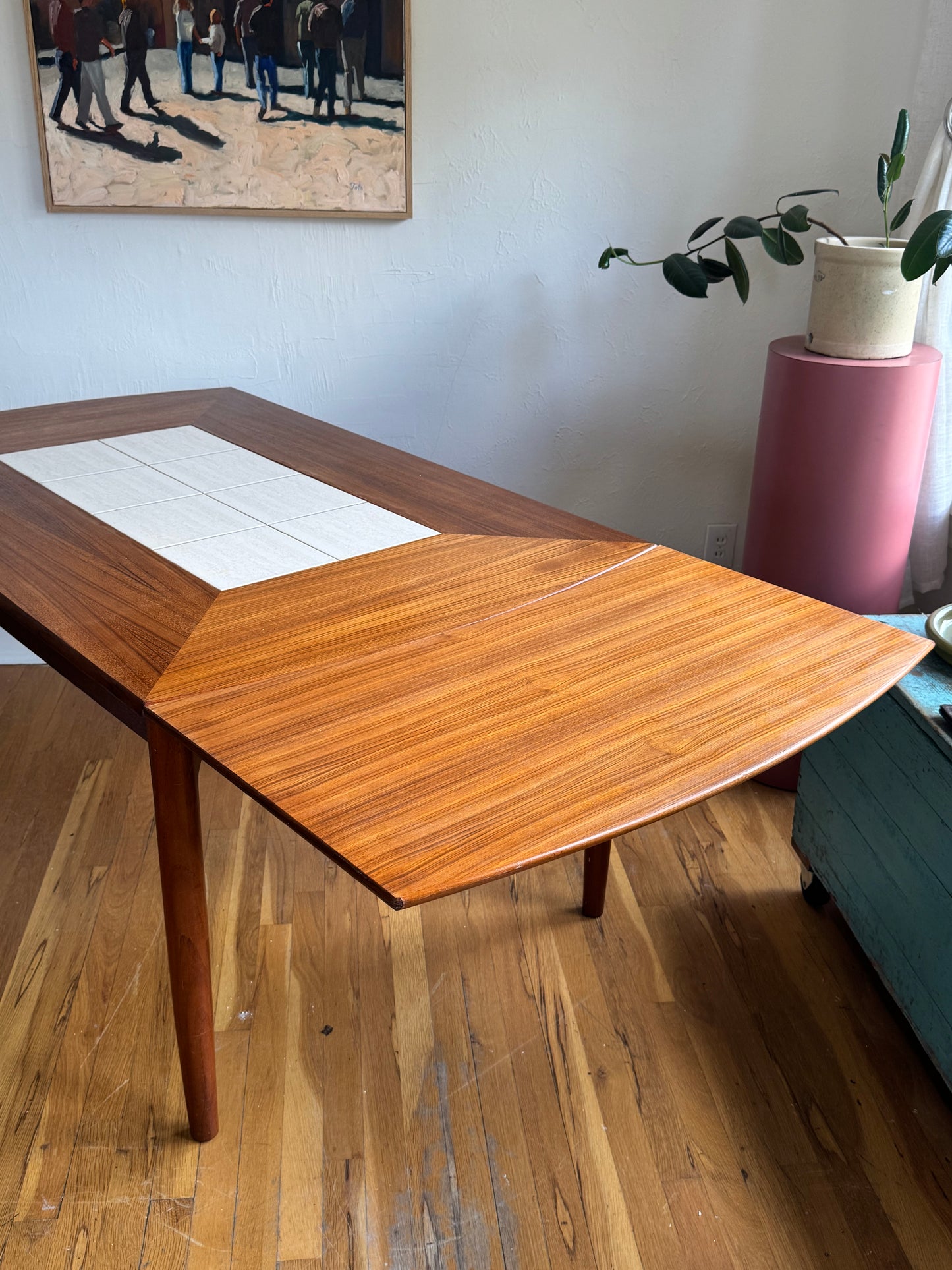 Danish Teak Drop-Leaf Dinining Table by Holst Joregensens