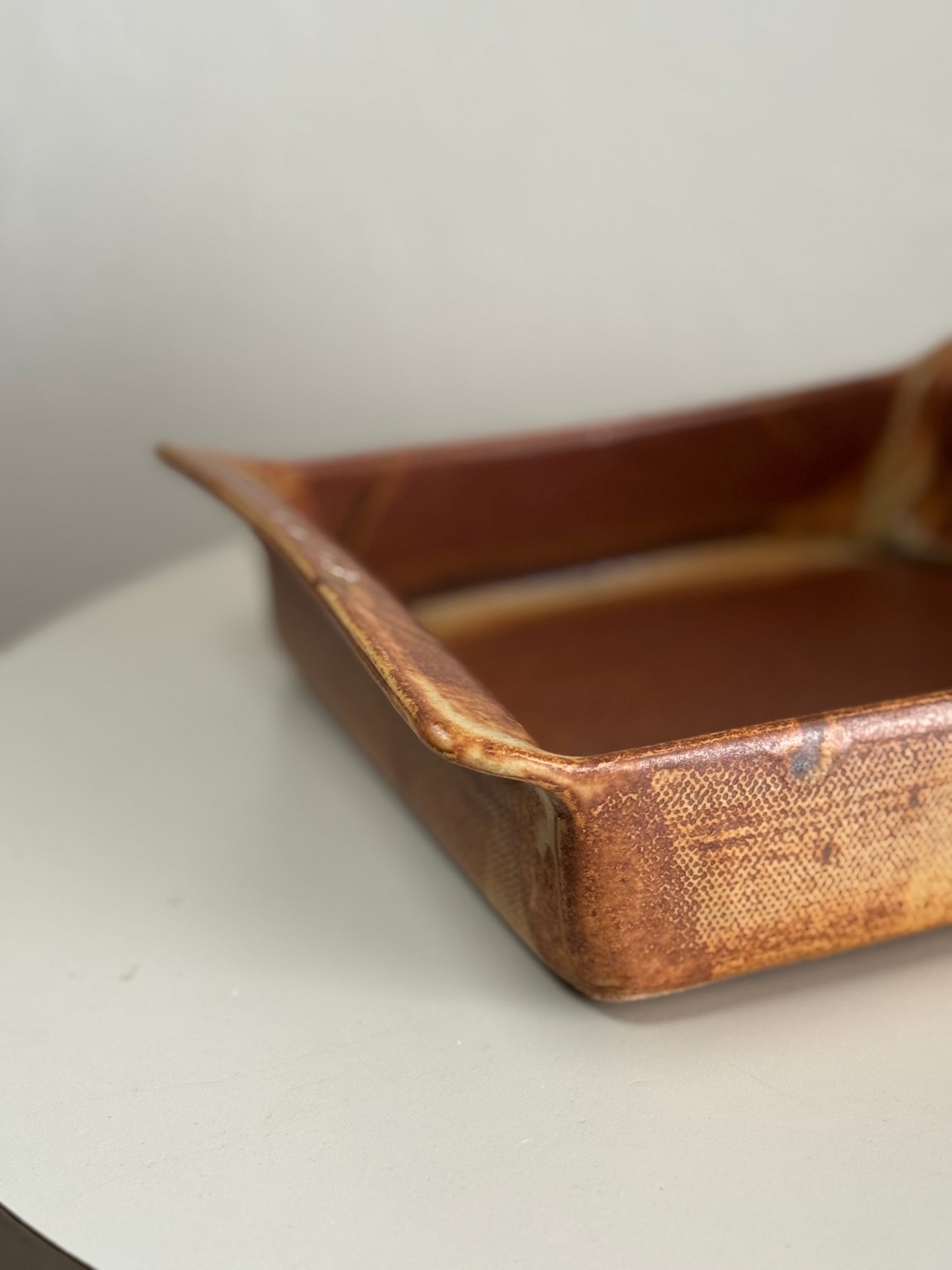 Studio Pottery Slab-built Casserole Dish