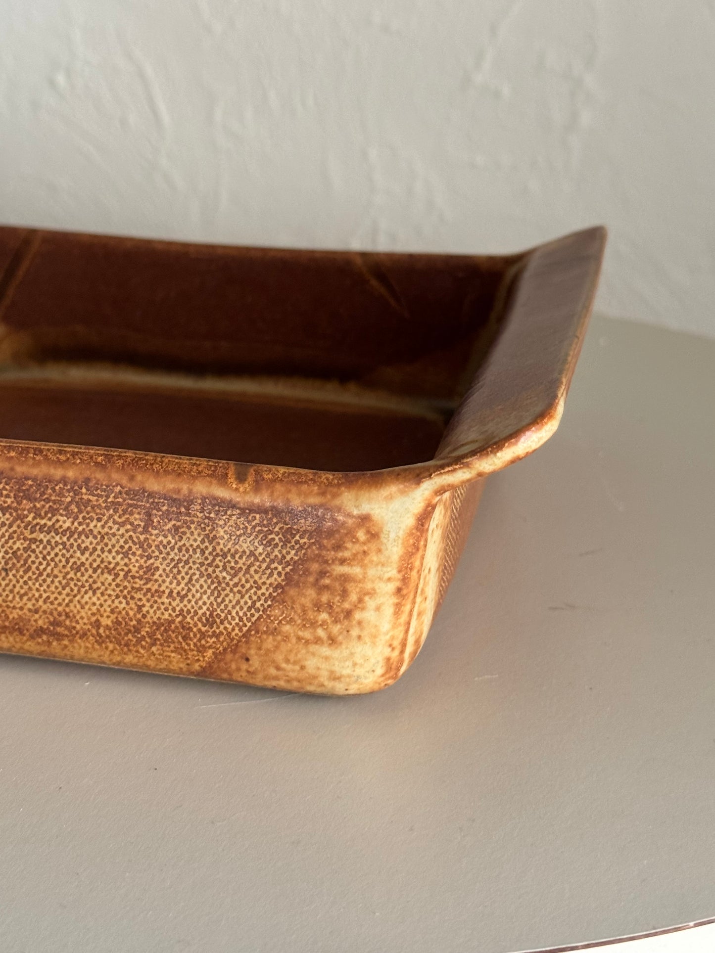 Studio Pottery Slab-built Casserole Dish