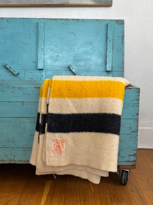 1950s Hudson Bay 4-point Blanket