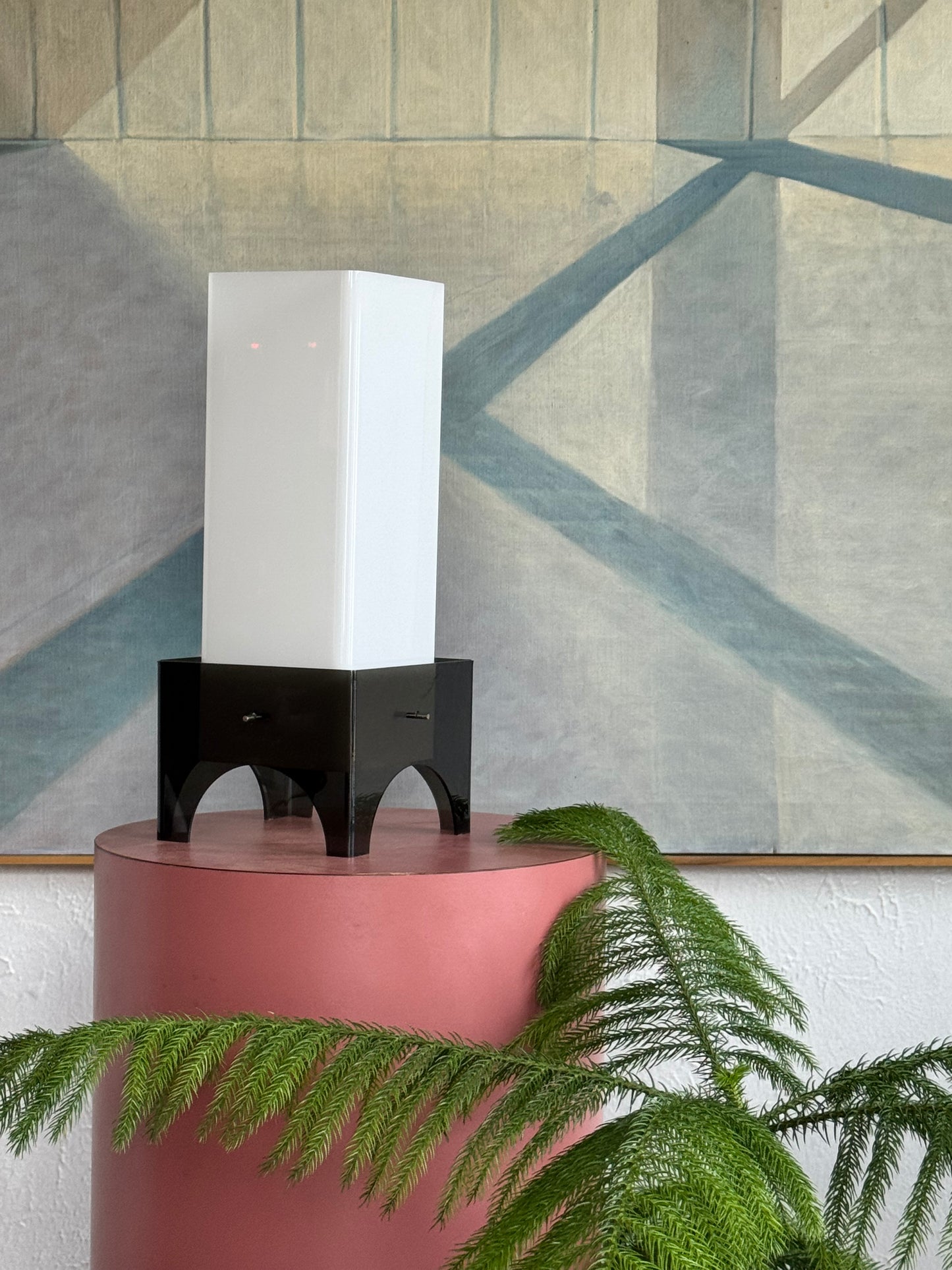 1970s Acrylic Table Lamp