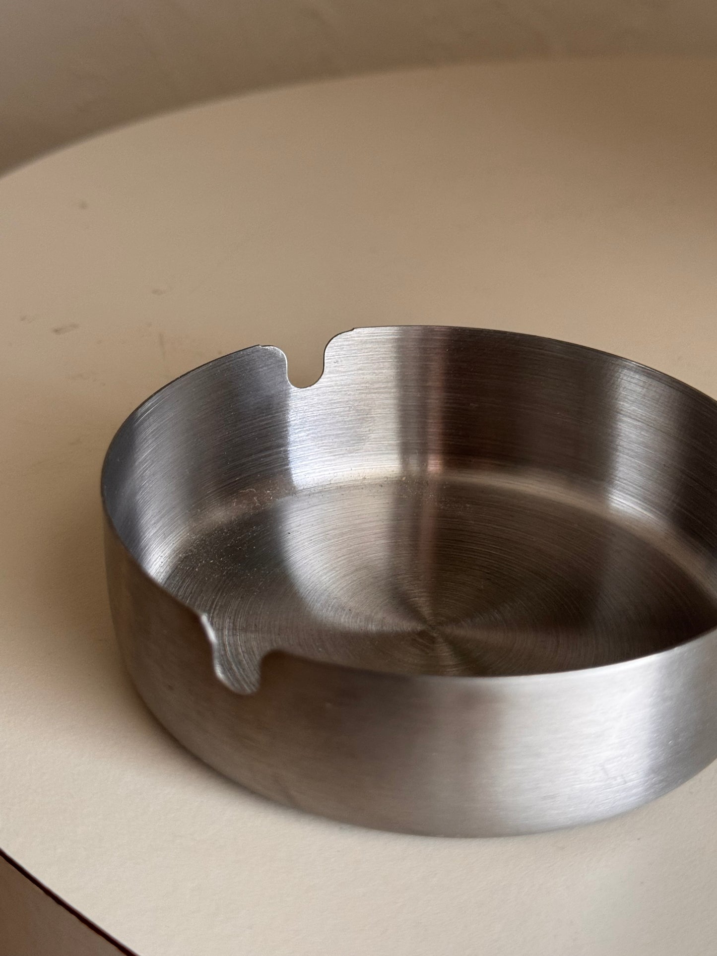 Vintage chrome ashtray