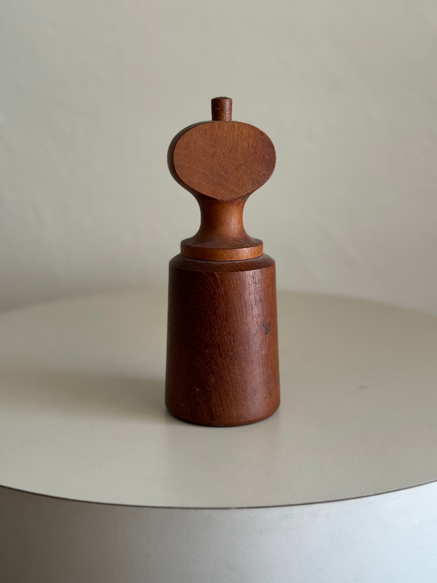 Vintage Denmark Jens H Quistgaard Teak Wood Salt Shaker & Pepper Mill Grinder
