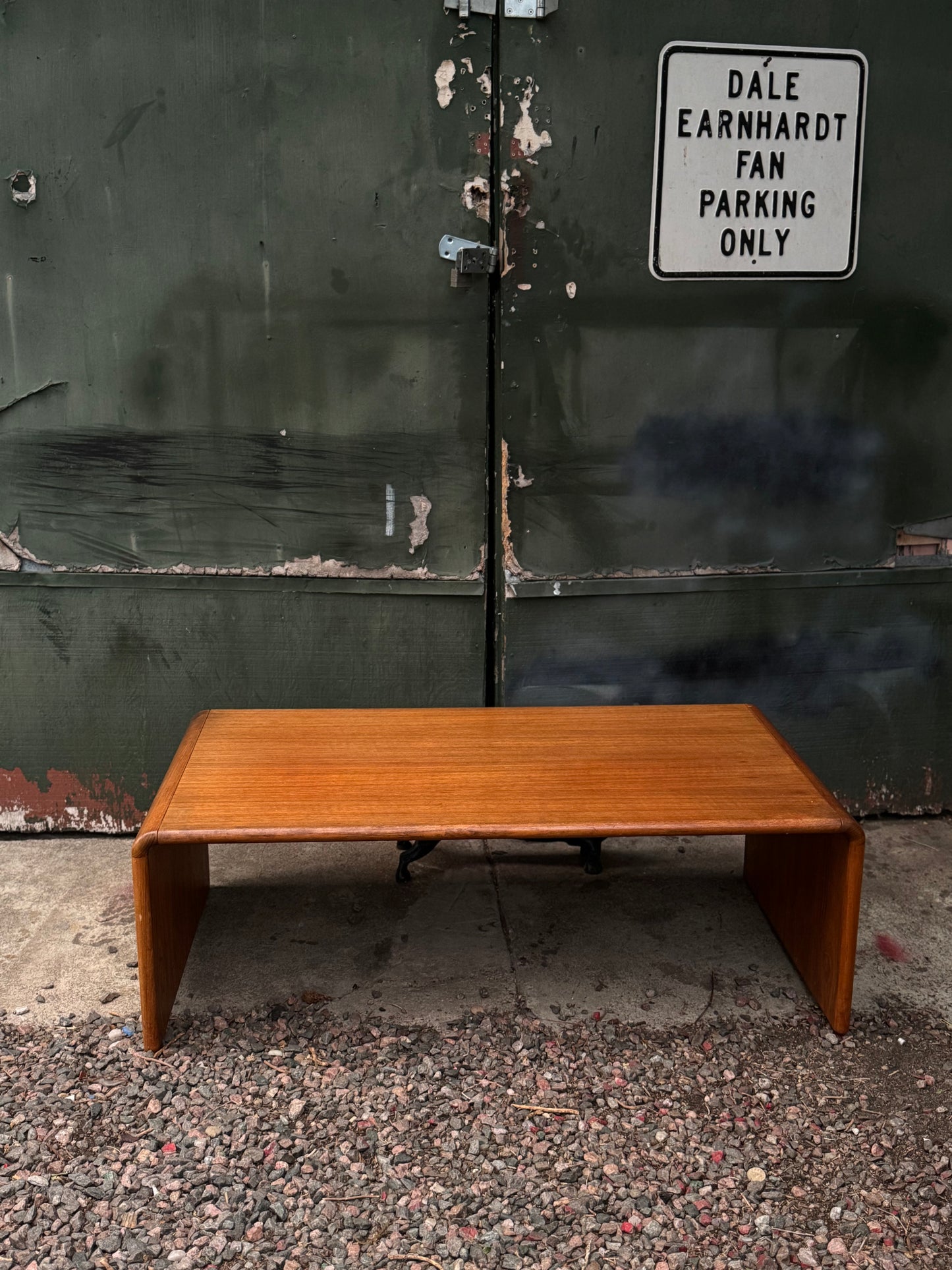 Vintage Danish Teak Waterfall Coffee Table Set