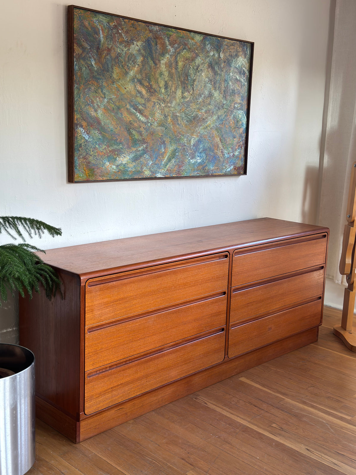 Vintage Danish Modern Teak 6-Drawer Dresser by Nils Jonsson for Torring Mobelfabrik