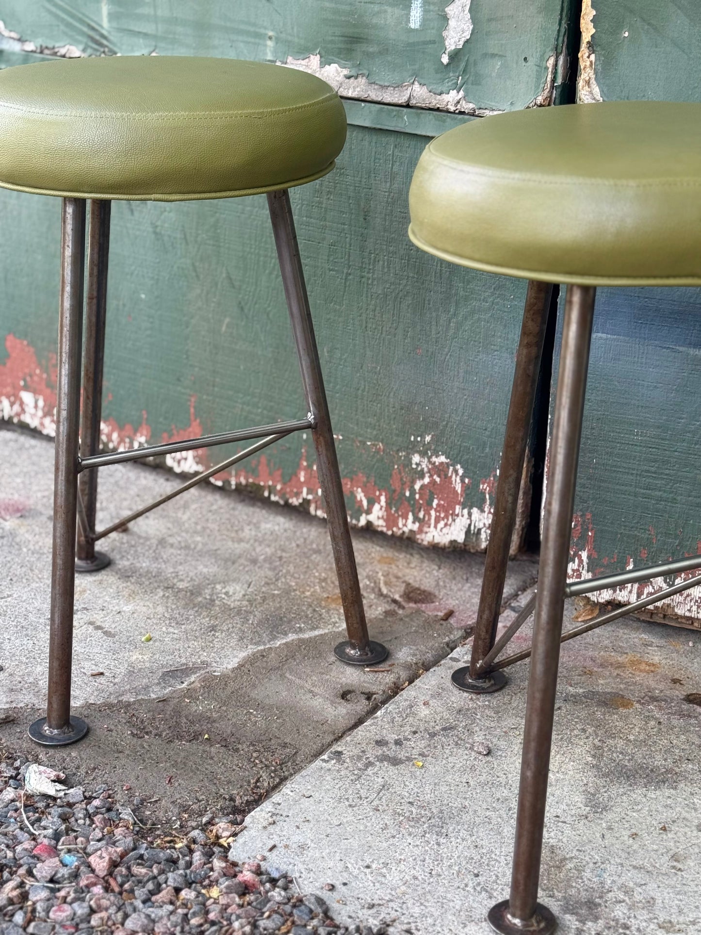 Handmade Vintage Stool Set