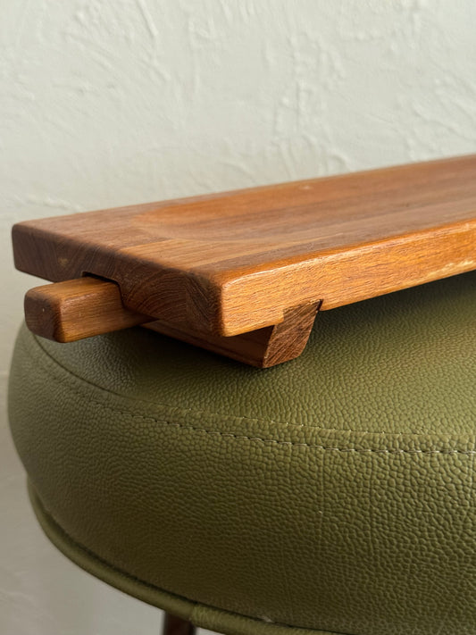 Dansk Solid Teak Cheeaw Board and Knife