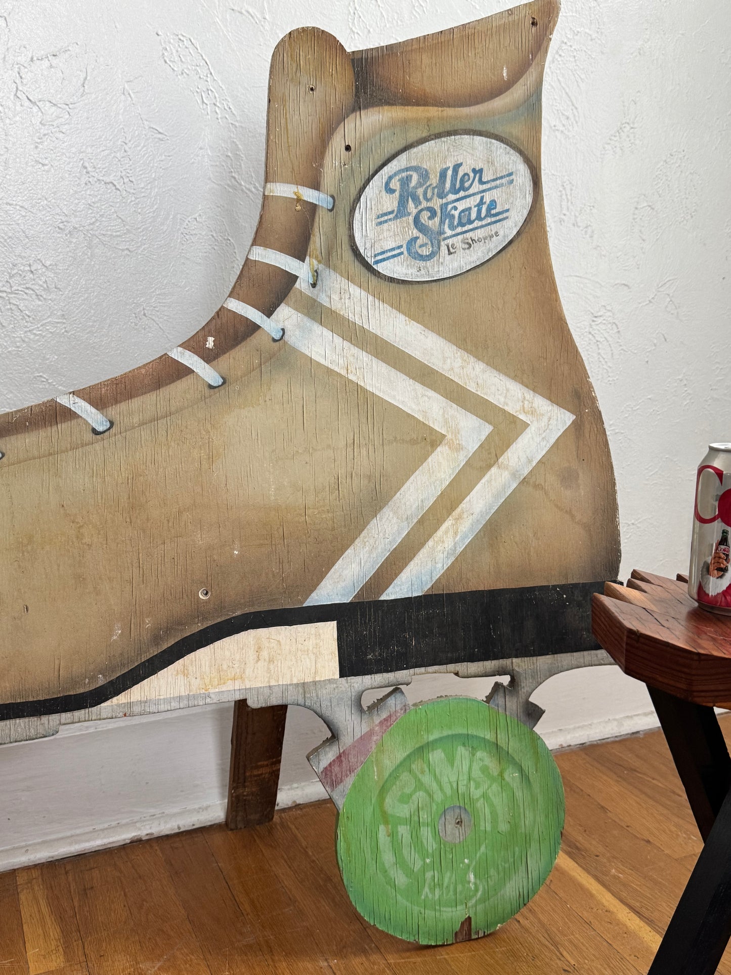Large Handpainted Rollerskate Sign