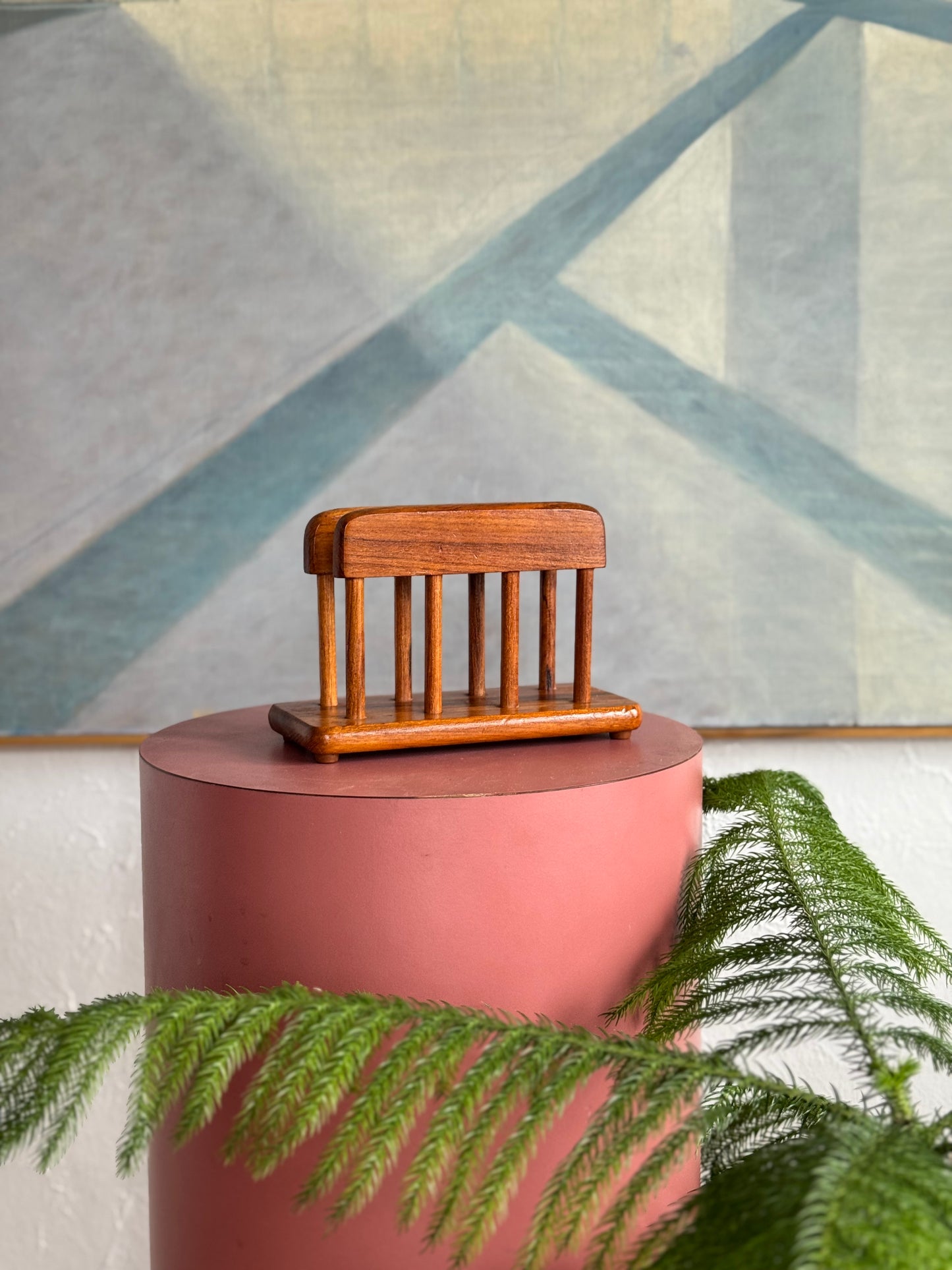 Solid Teak Paper Organizer