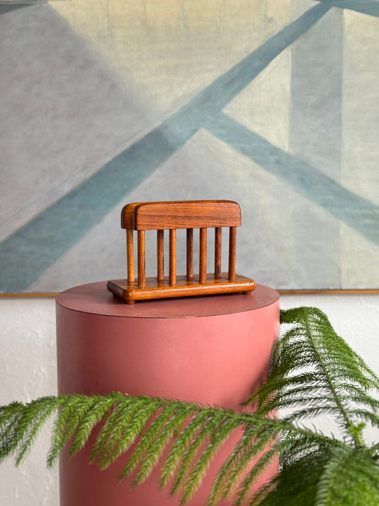 Solid Teak Paper Organizer