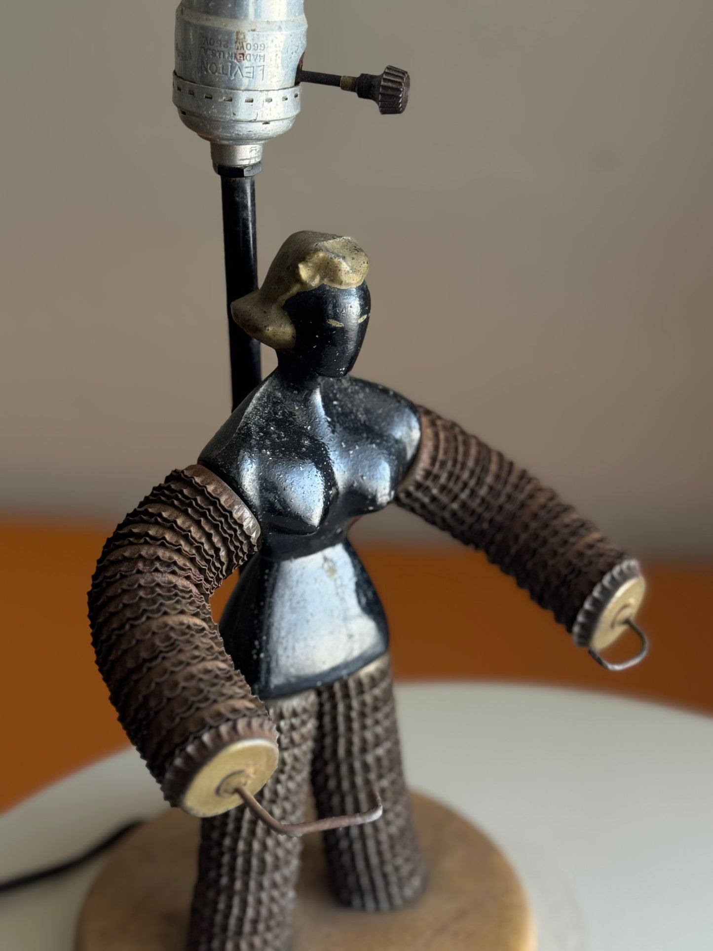 Handmade strongwomen lamp