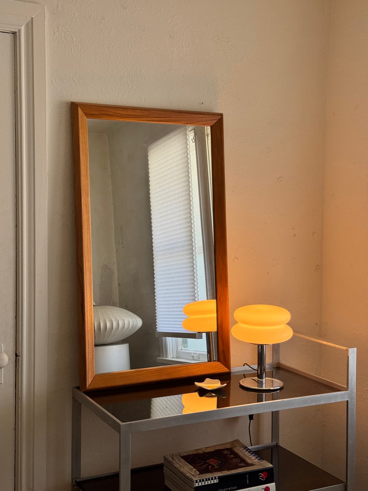 1970s Solid Teak Mirror by Nils Jonsson for Tørring Möbelfabrik Denmark