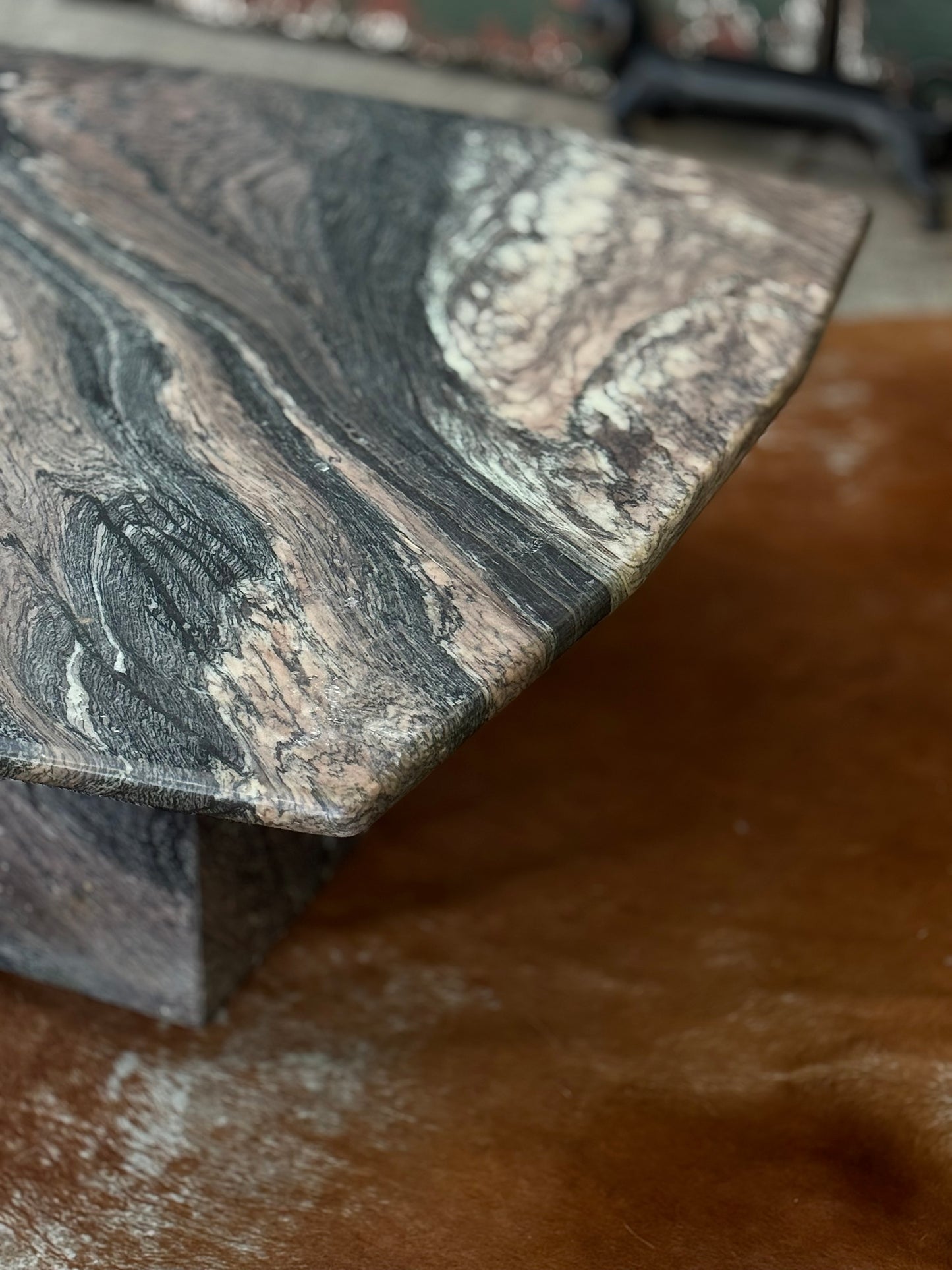 Postmodern Italian Solid Marble Coffee Table