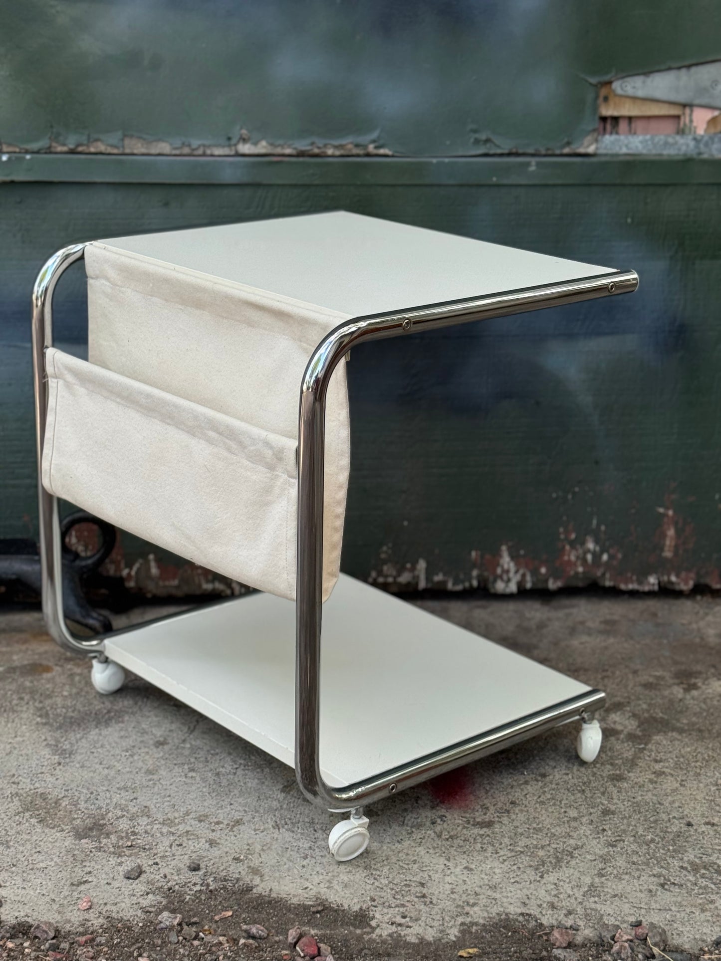 1974 “Strajk” Side Table Trolley Designed by Tomas Jelinek for Ikea