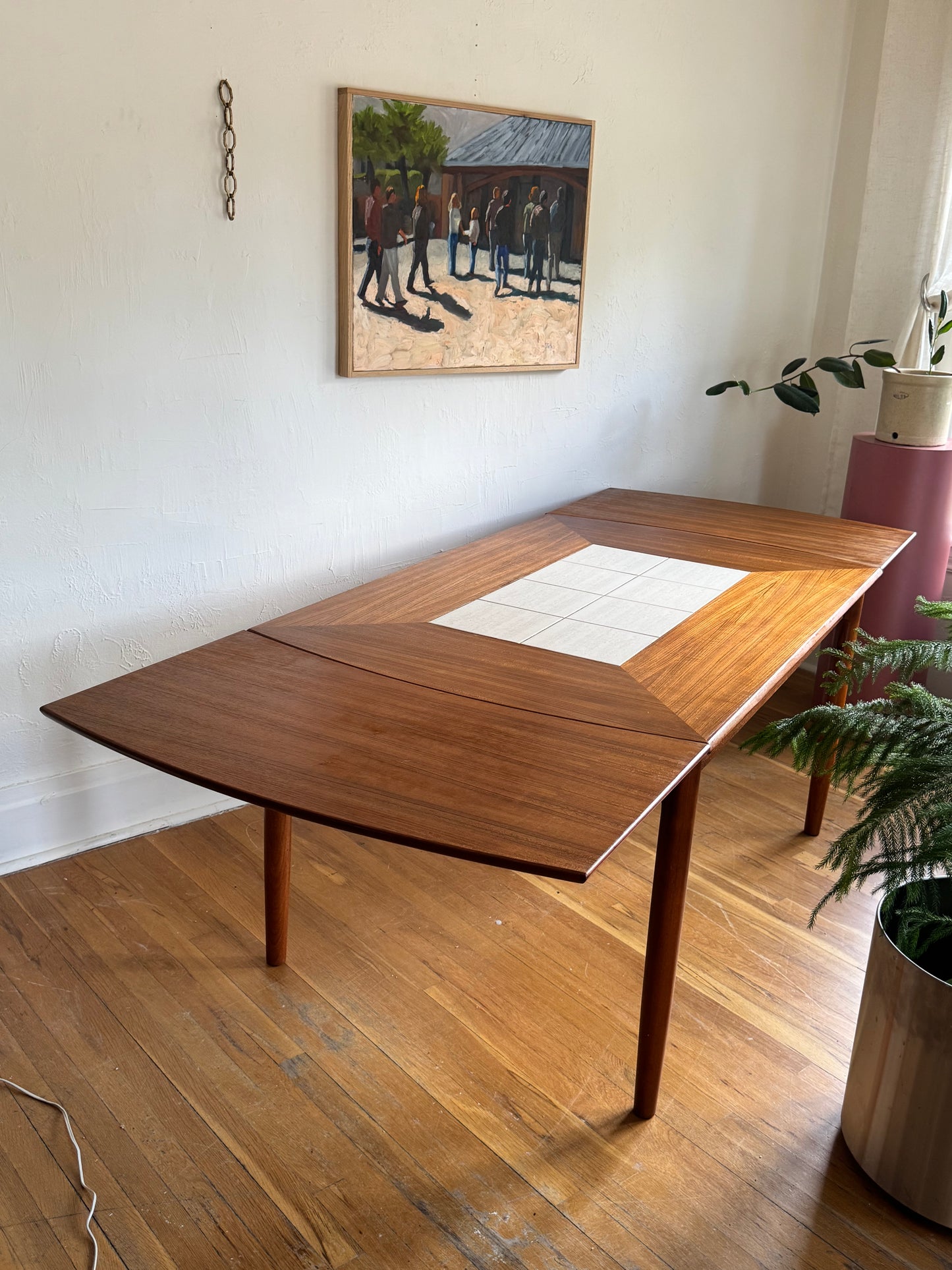 Danish Teak Drop-Leaf Dinining Table by Holst Joregensens