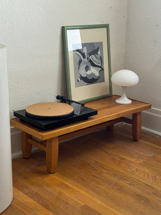 Handmade Wabi Sabi Low Record Table