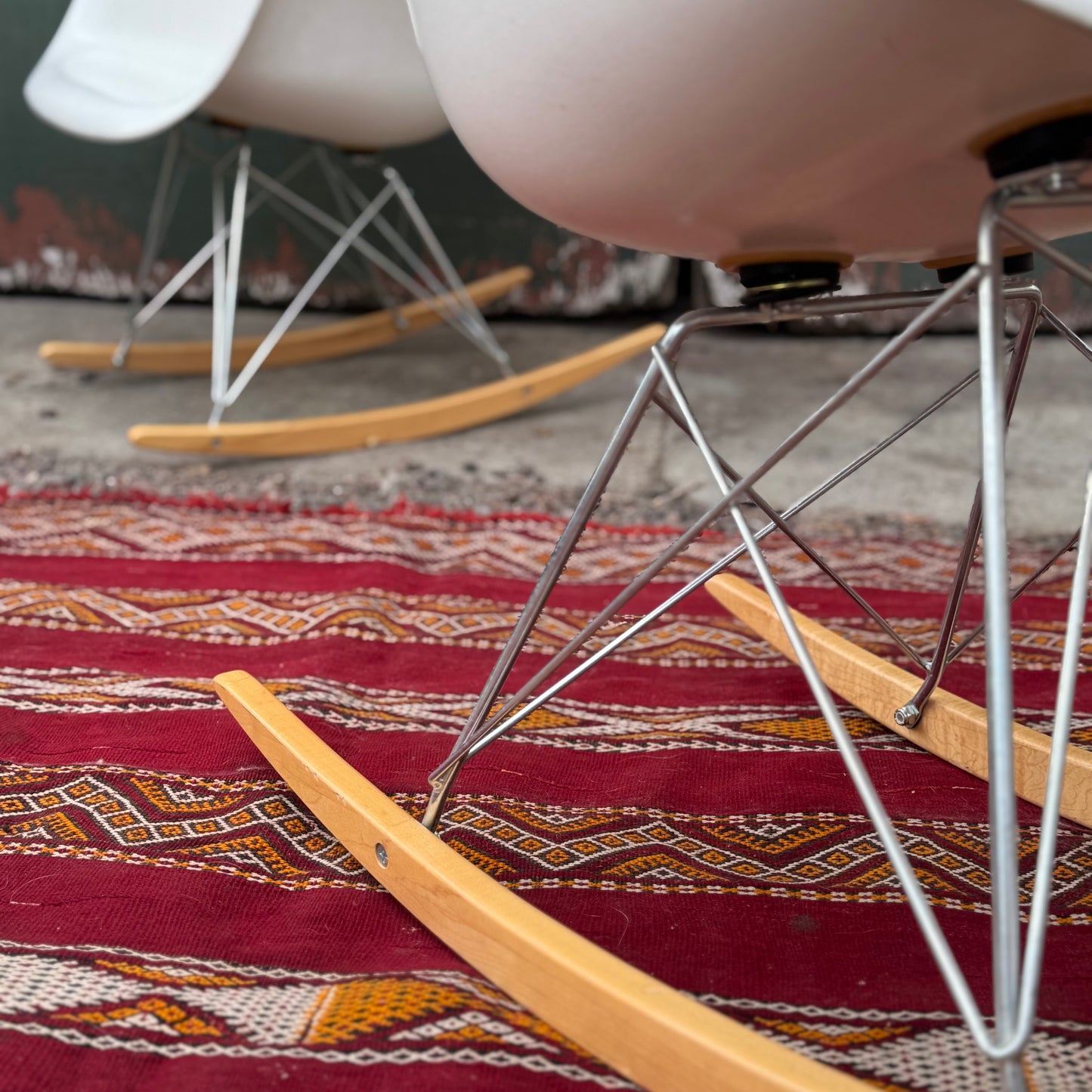 Vintage Modernica Fiberglass Shell Rocker