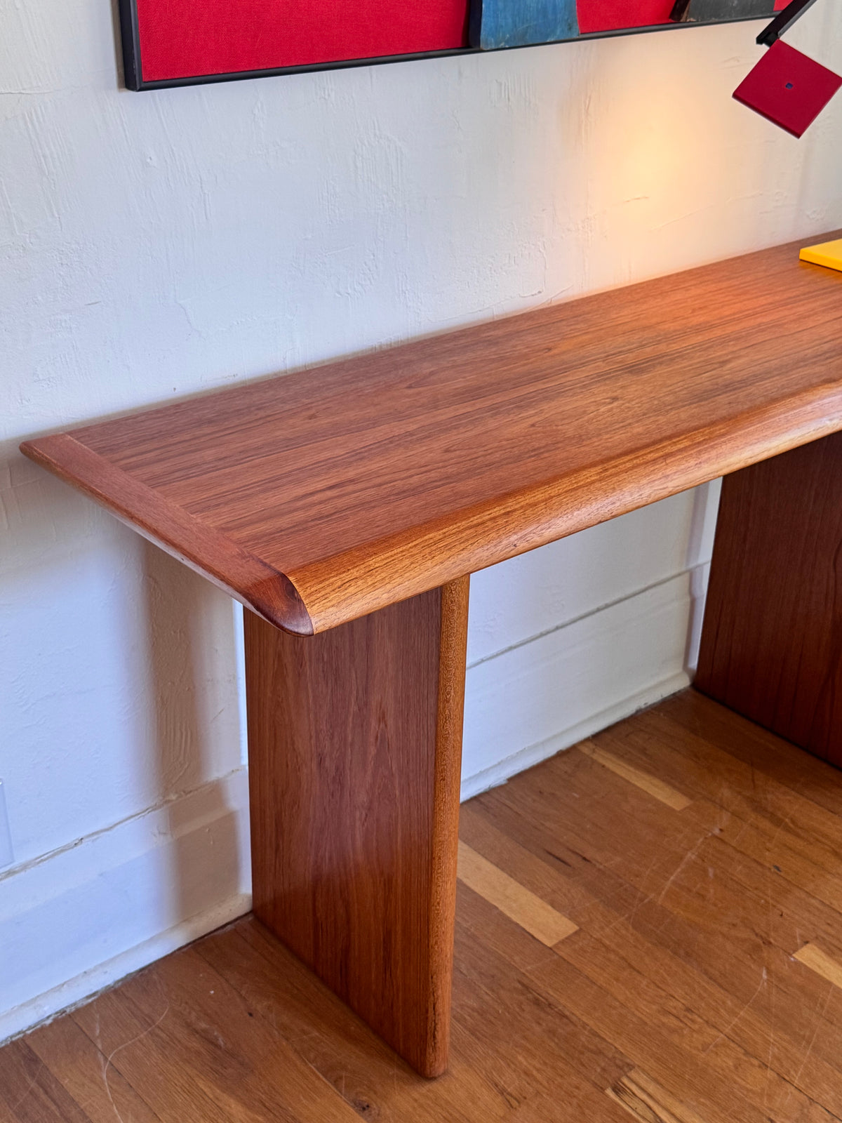 1970s Solid Teak Console/Desk