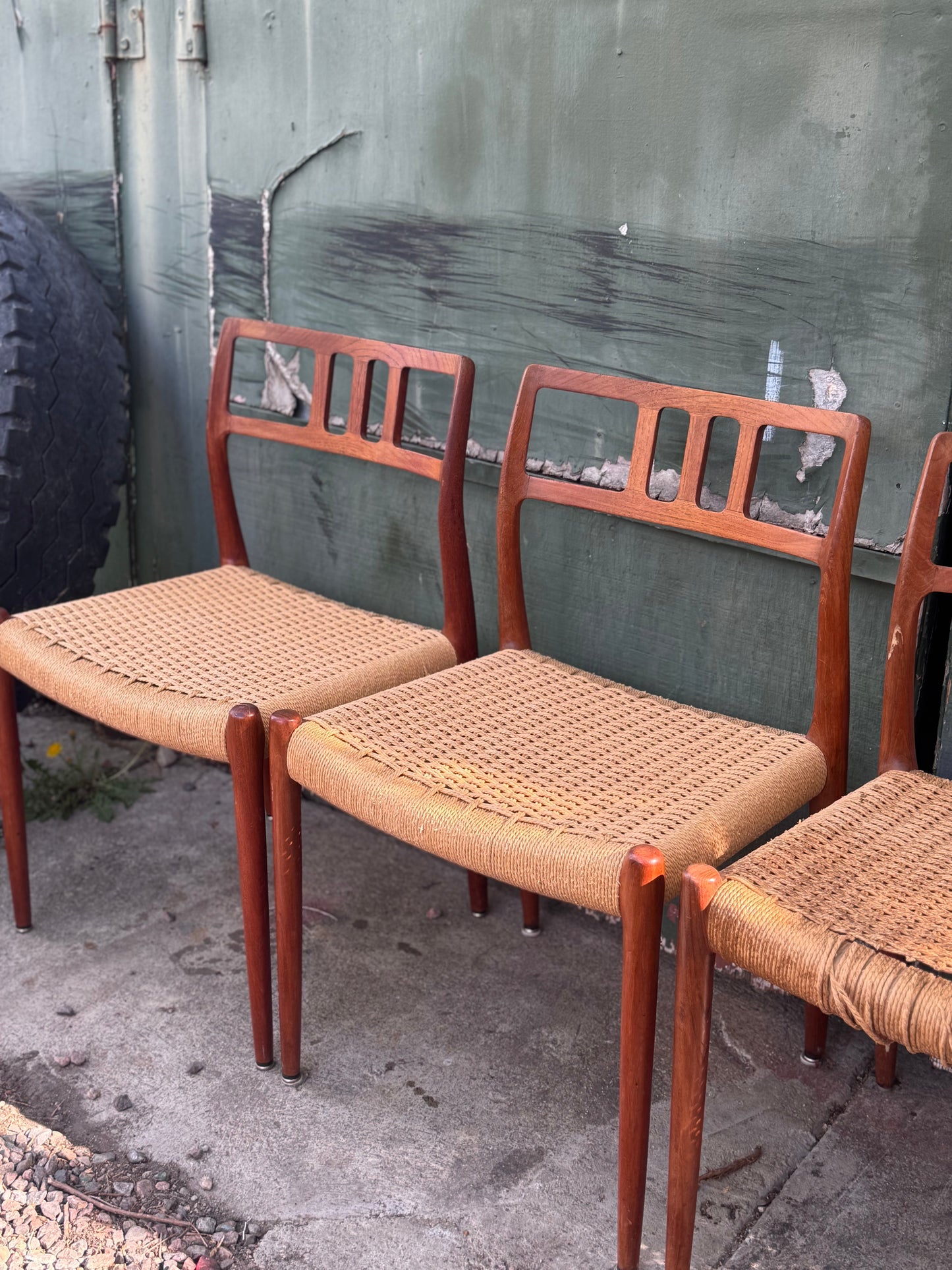 Model 79 Dining Chairs by Niels Moeller