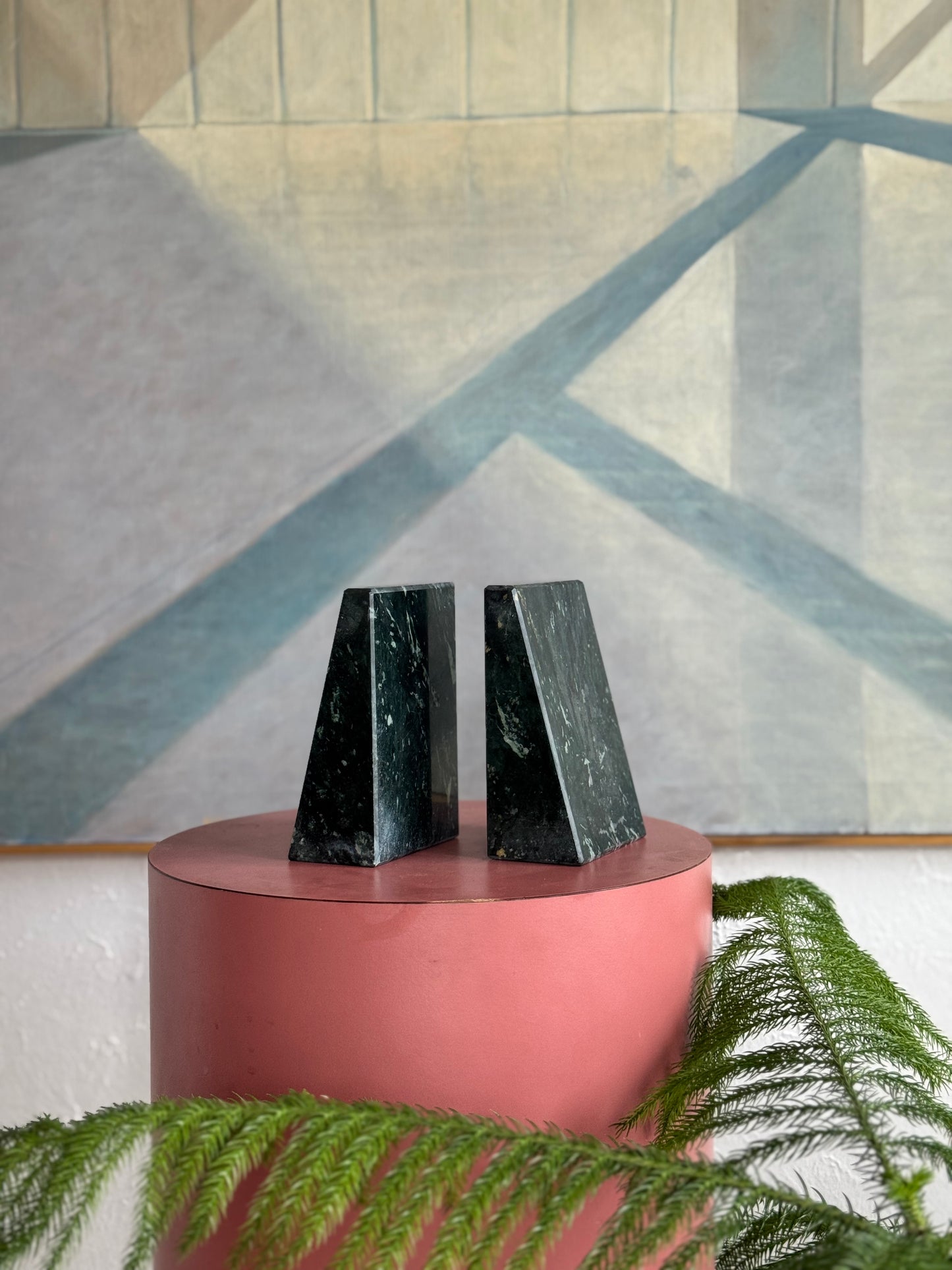 Solid Marble Bookends