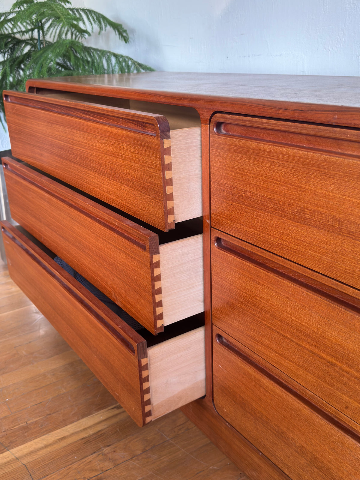 Vintage Danish Modern Teak 6-Drawer Dresser by Nils Jonsson for Torring Mobelfabrik