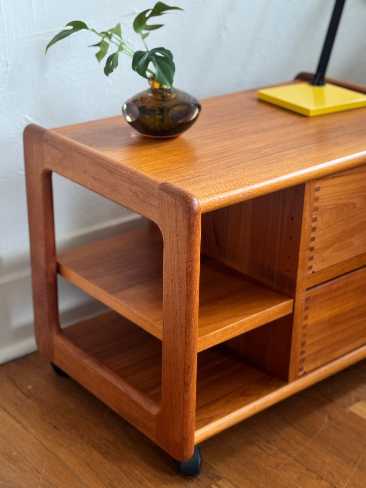 Vintage Danish Teak Audio Cart
