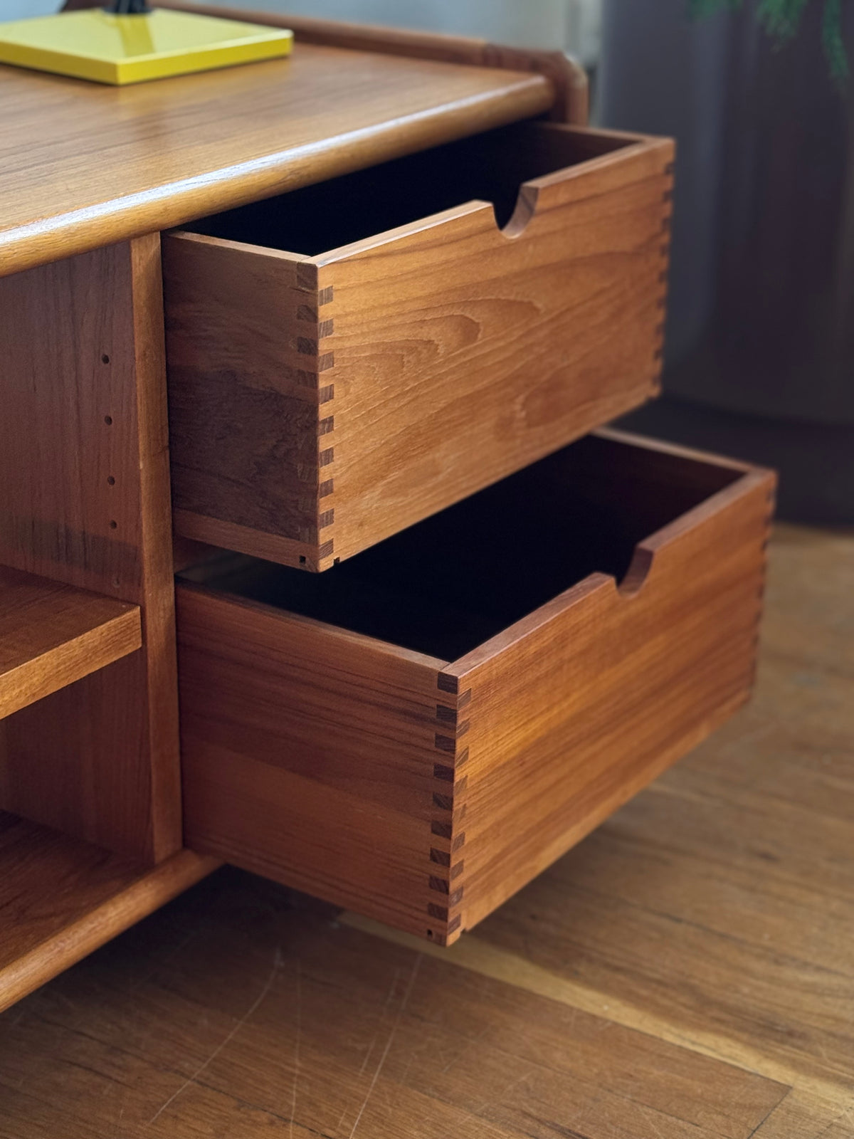 Vintage Danish Teak Audio Cart