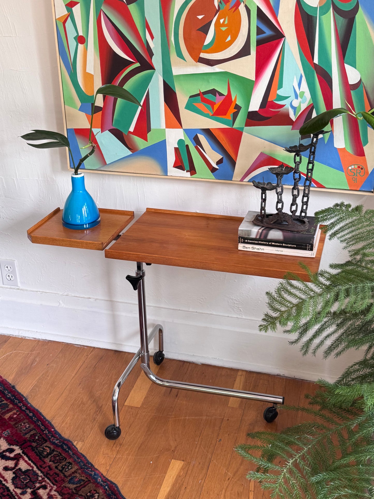 Danecastle Teak "Scooter" Adjustable Tray Table
