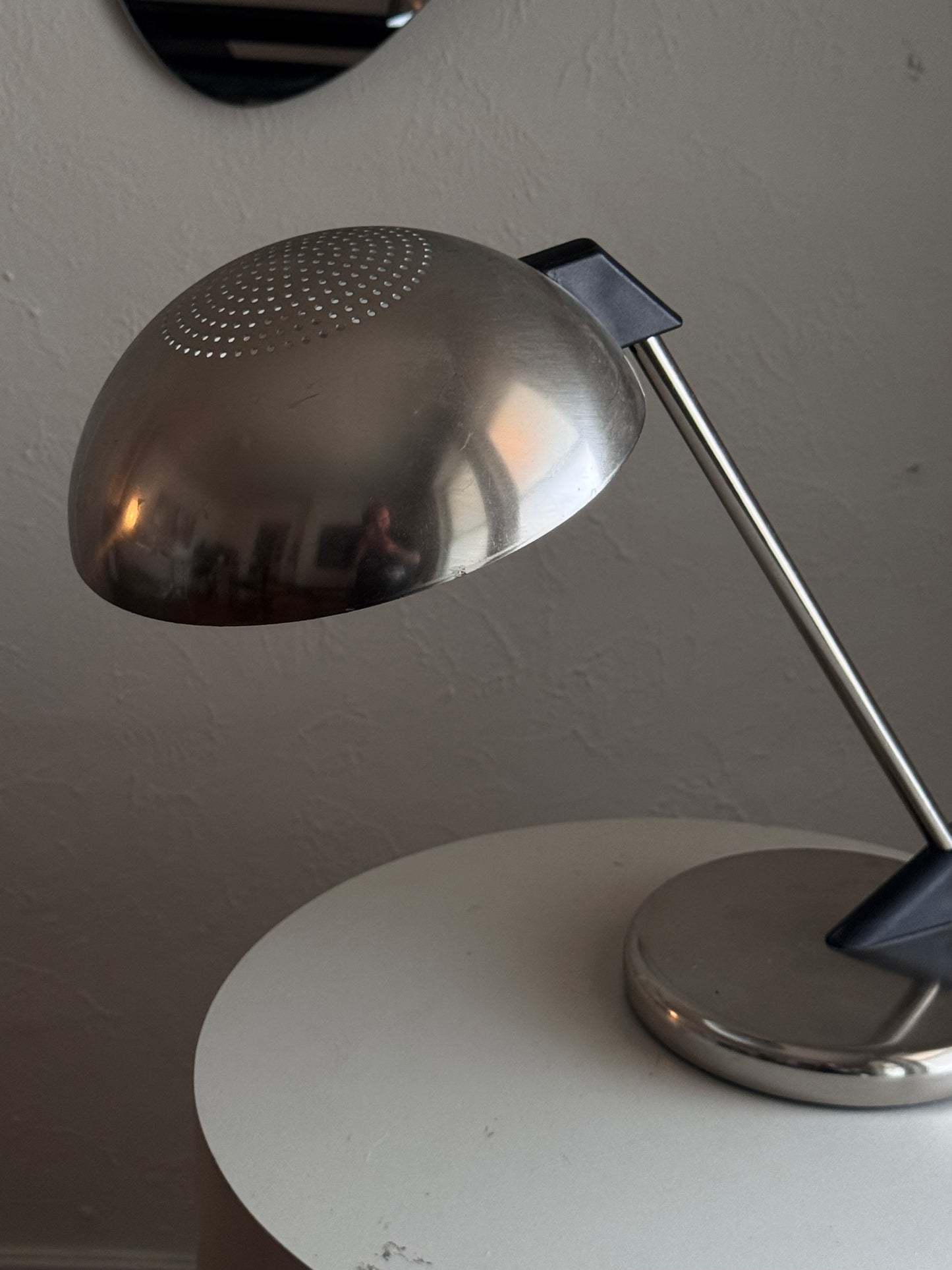 Vintage Space Age Chrome Table Lamps