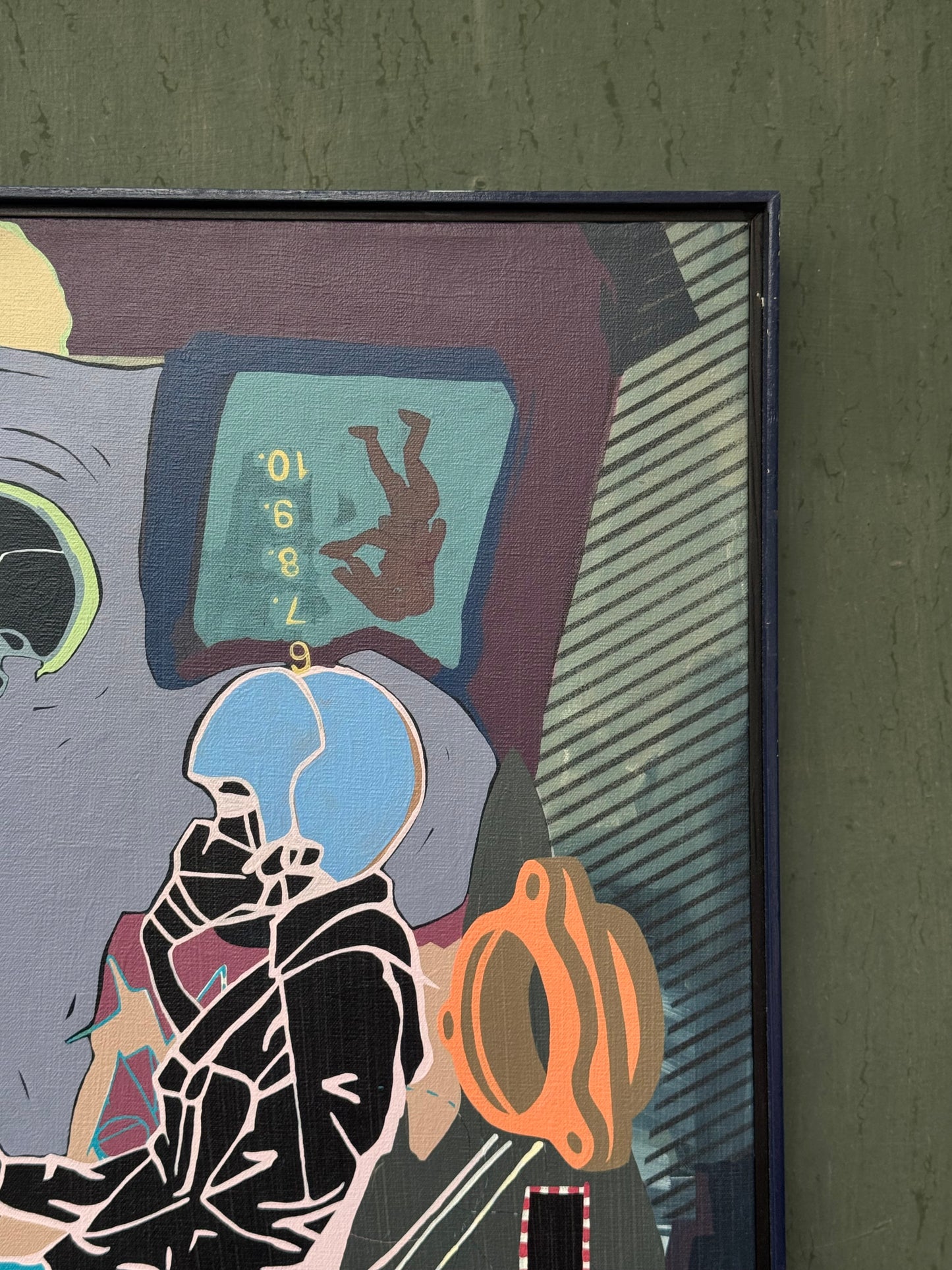 1994 Acrylic on Canvas Painting by Chris Link
