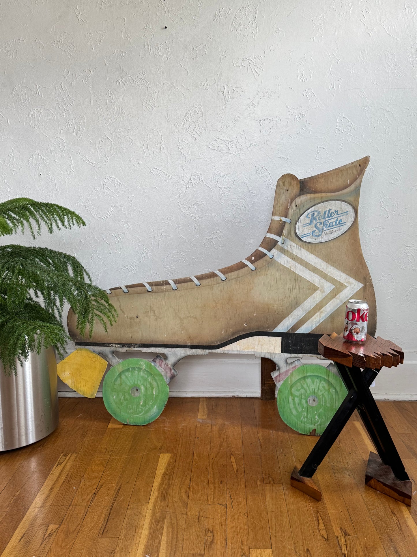 Large Handpainted Rollerskate Sign