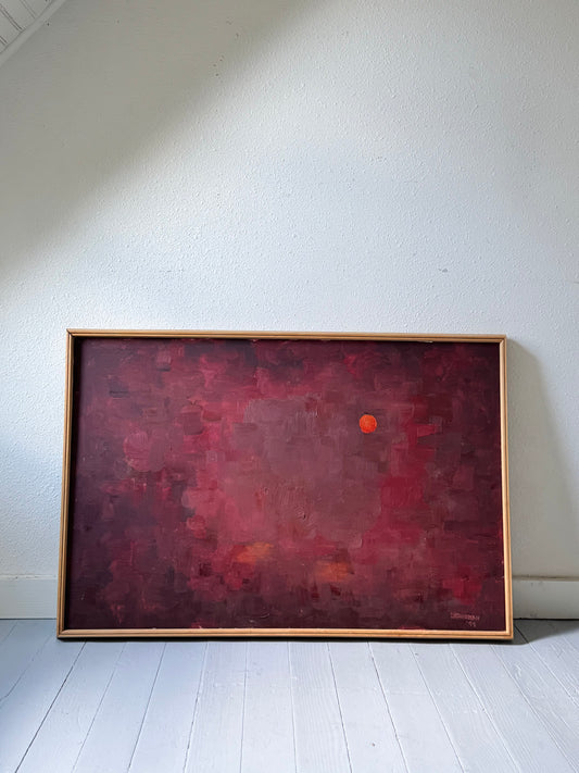 Original Oil Painting in hardwood frame. Signed H. Kaufman, 1999.