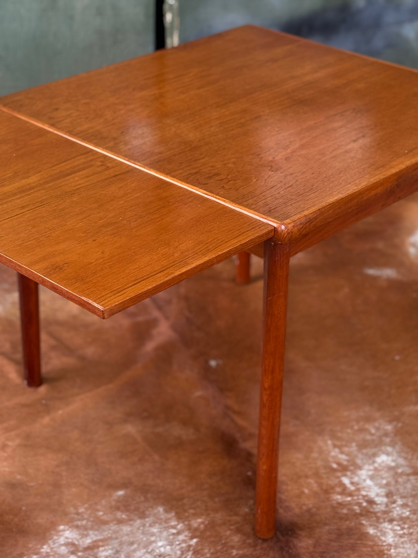 Danish Teak Hidden Leaf Dining Table by D-SCAN