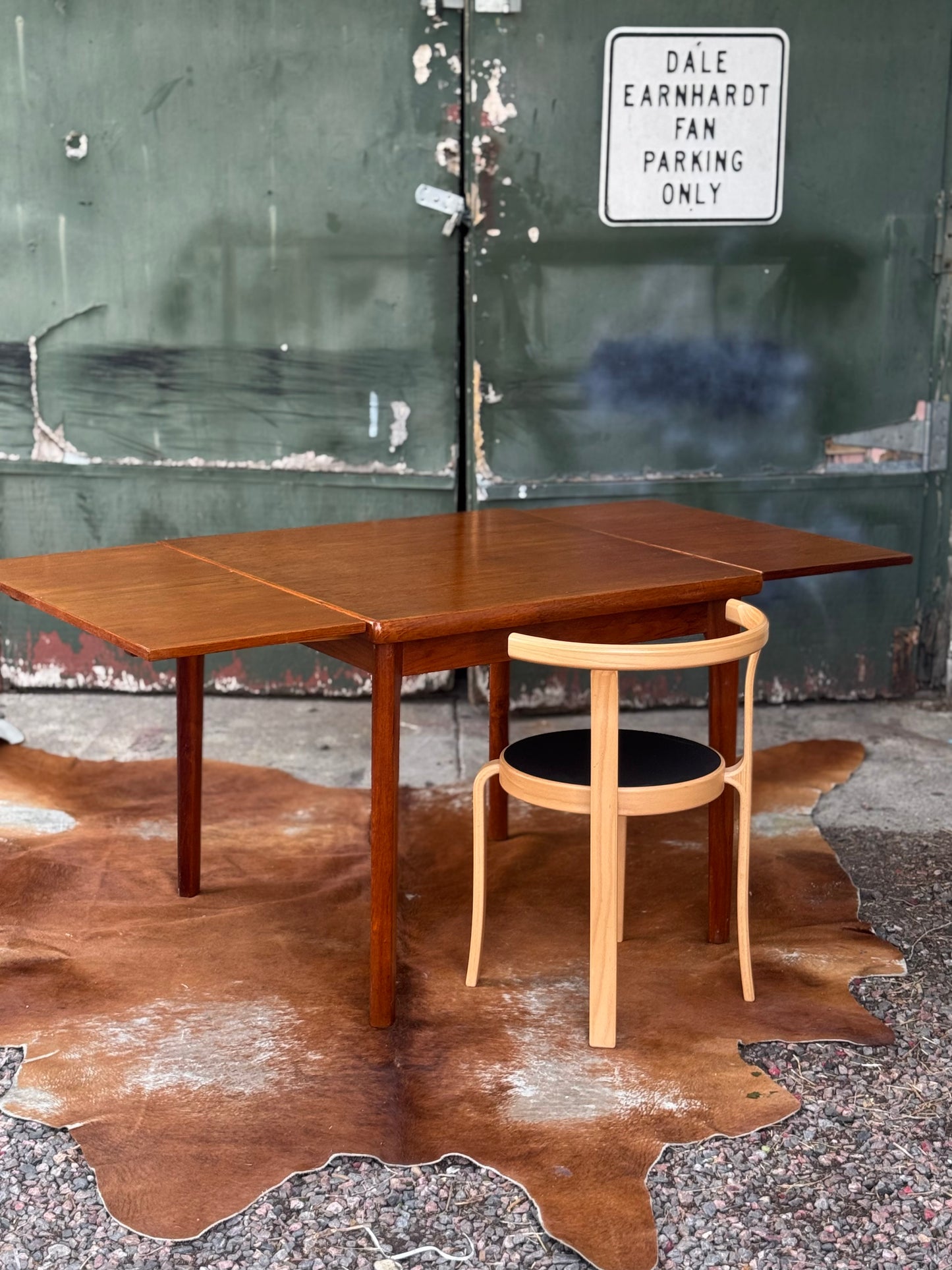 Danish Teak Hidden Leaf Dining Table by D-SCAN