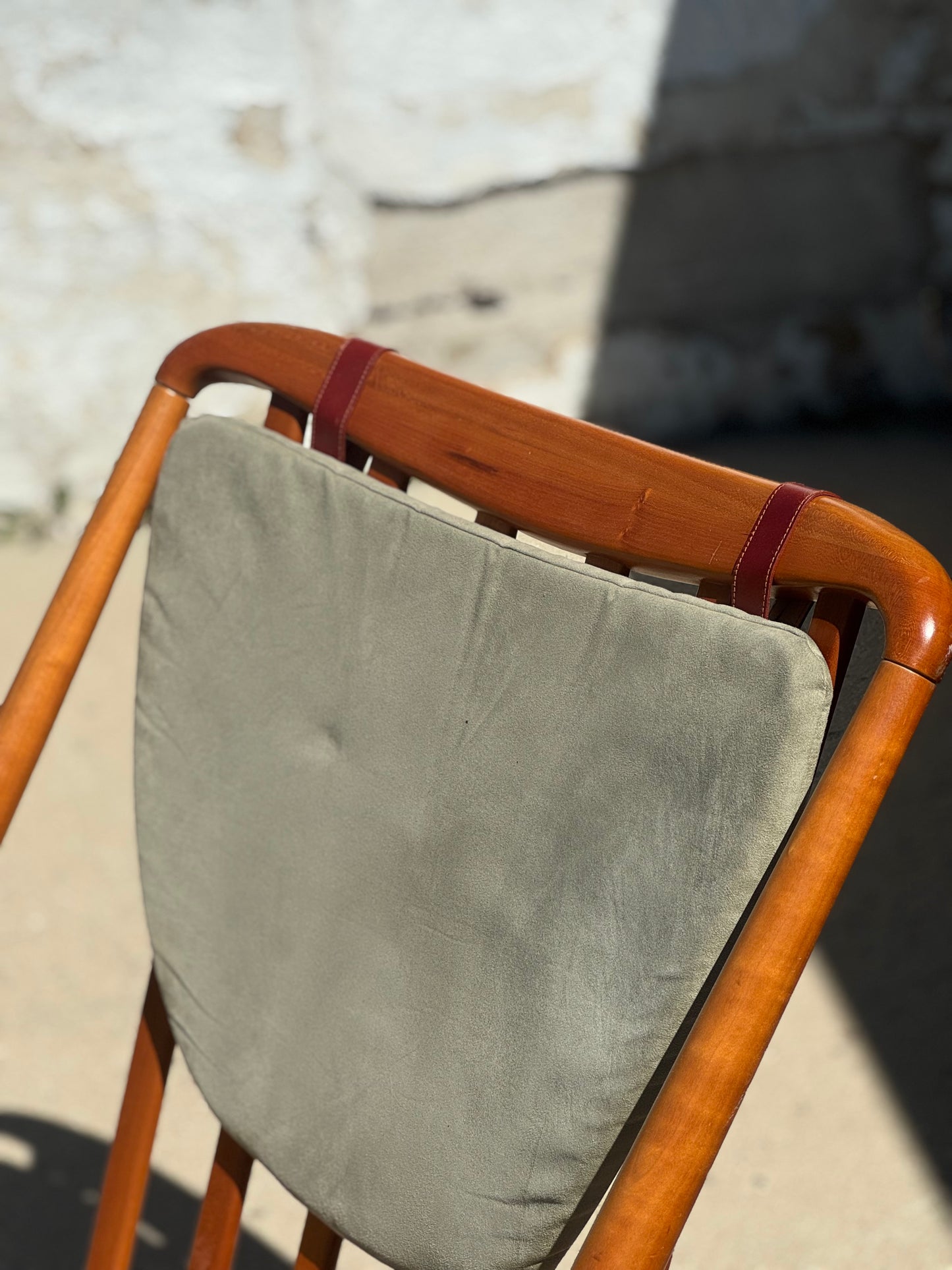 Solid Teak Rocking Chair by Benny Linden