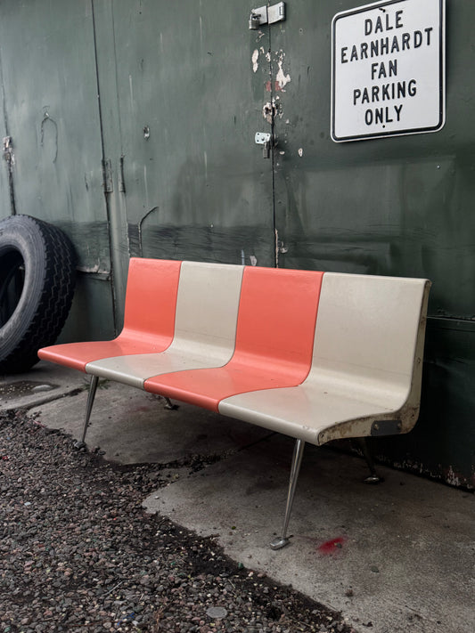 1960s Molded Fiberglass Brunswick Bowling Bench (RENTAL)